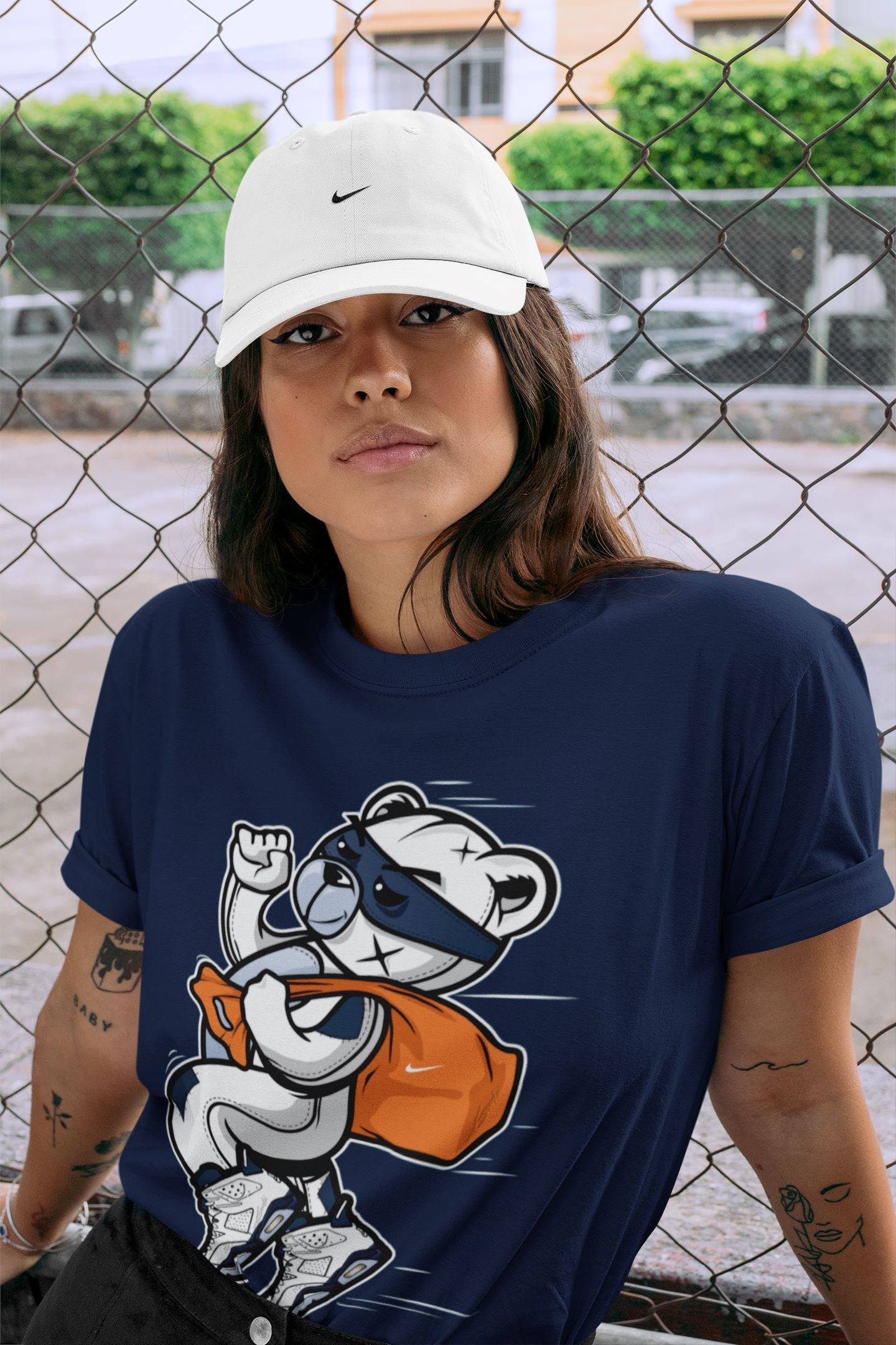 Thief Bear Unisex Tops - Air Jordan 6 Midnight Navy