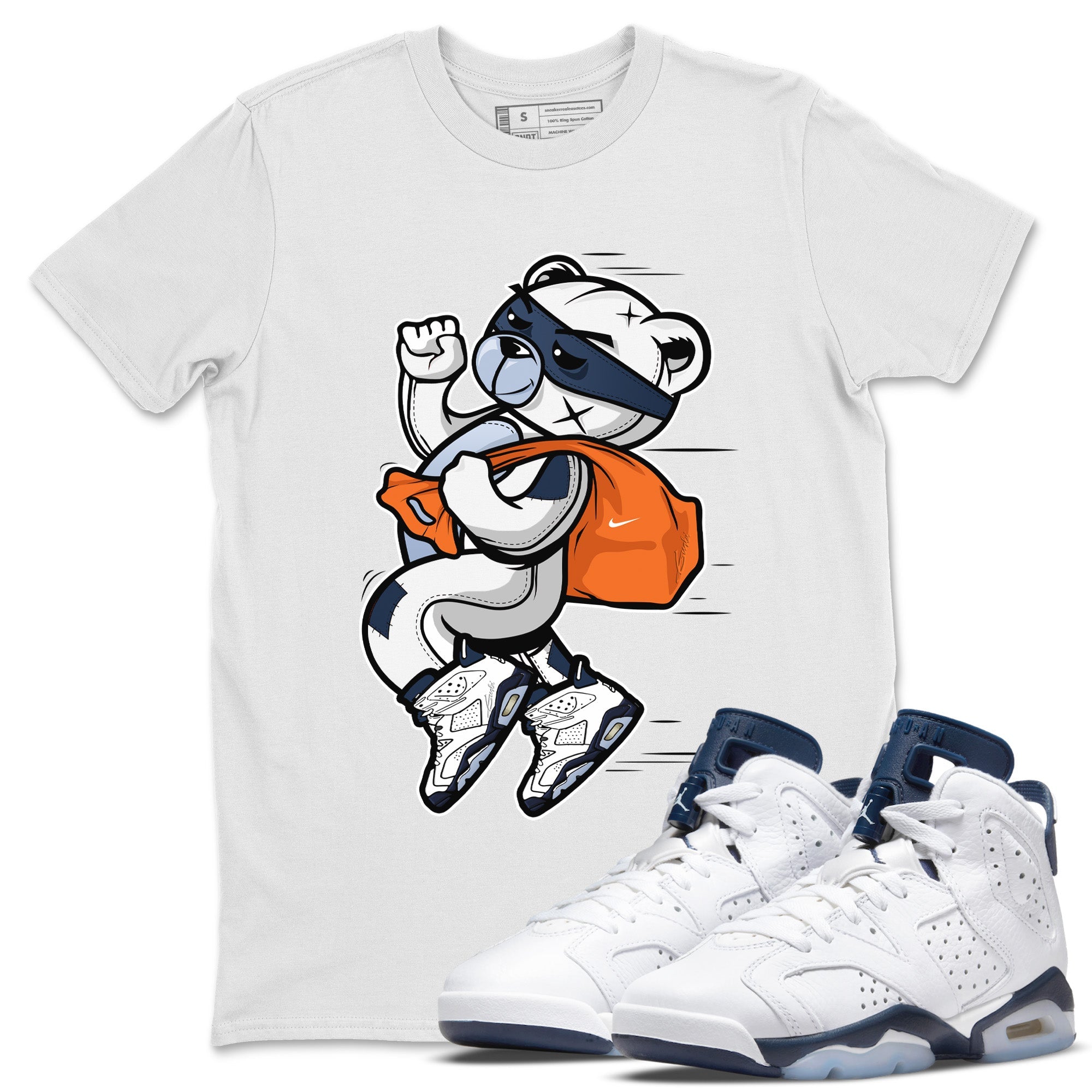 Thief Bear Unisex Tops - Air Jordan 6 Midnight Navy