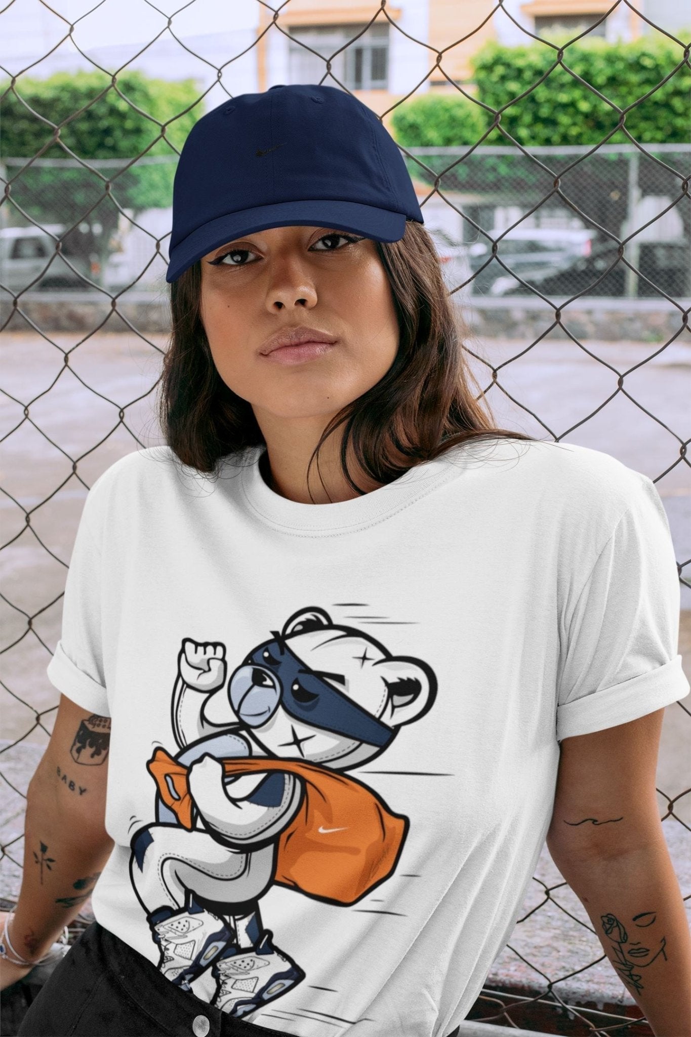 Thief Bear Unisex Tops - Air Jordan 6 Midnight Navy