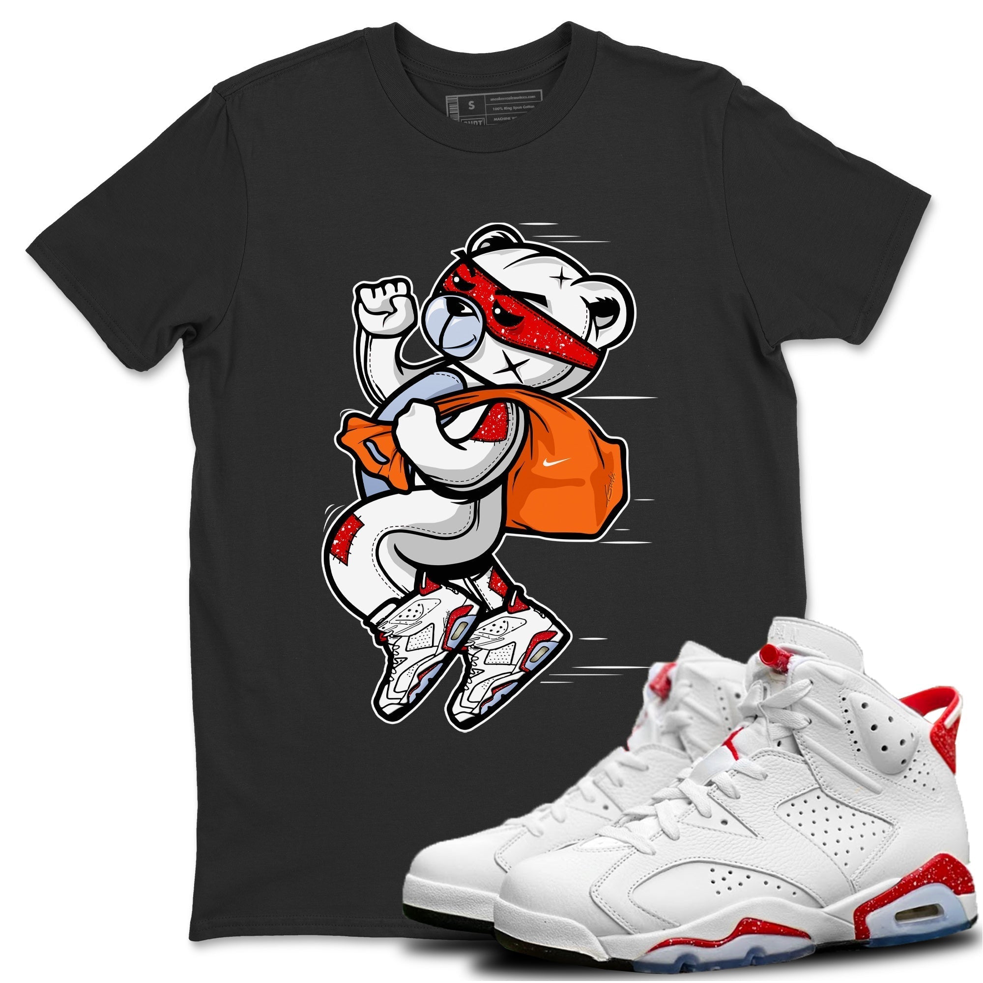 Thief Bear Unisex Tops - Air Jordan 6 Red Velvet Cookies