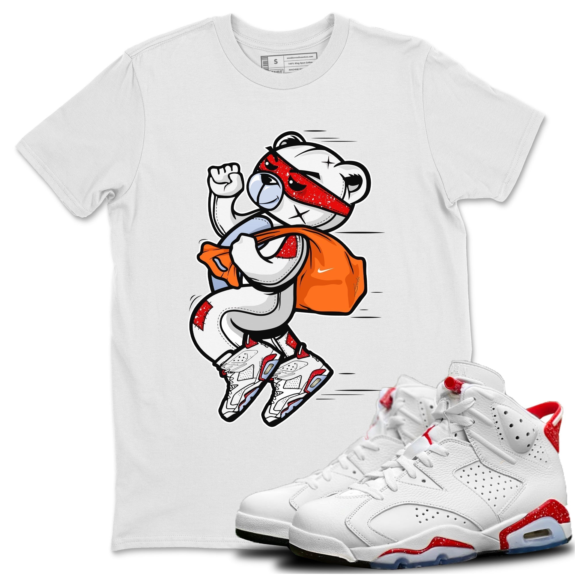Thief Bear Unisex Tops - Air Jordan 6 Red Velvet Cookies