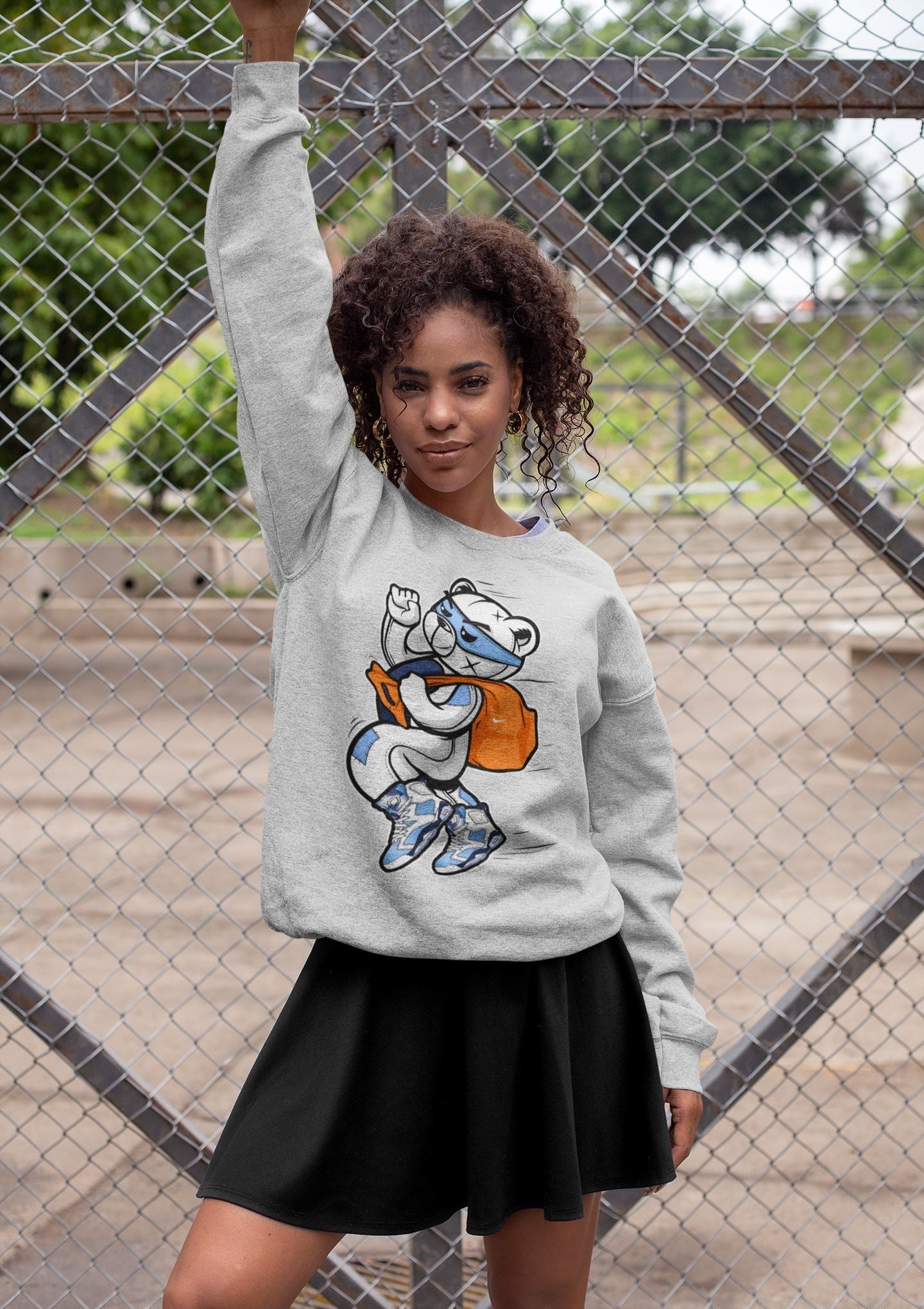 Thief Bear Unisex Tops - Air Jordan 6 UNC