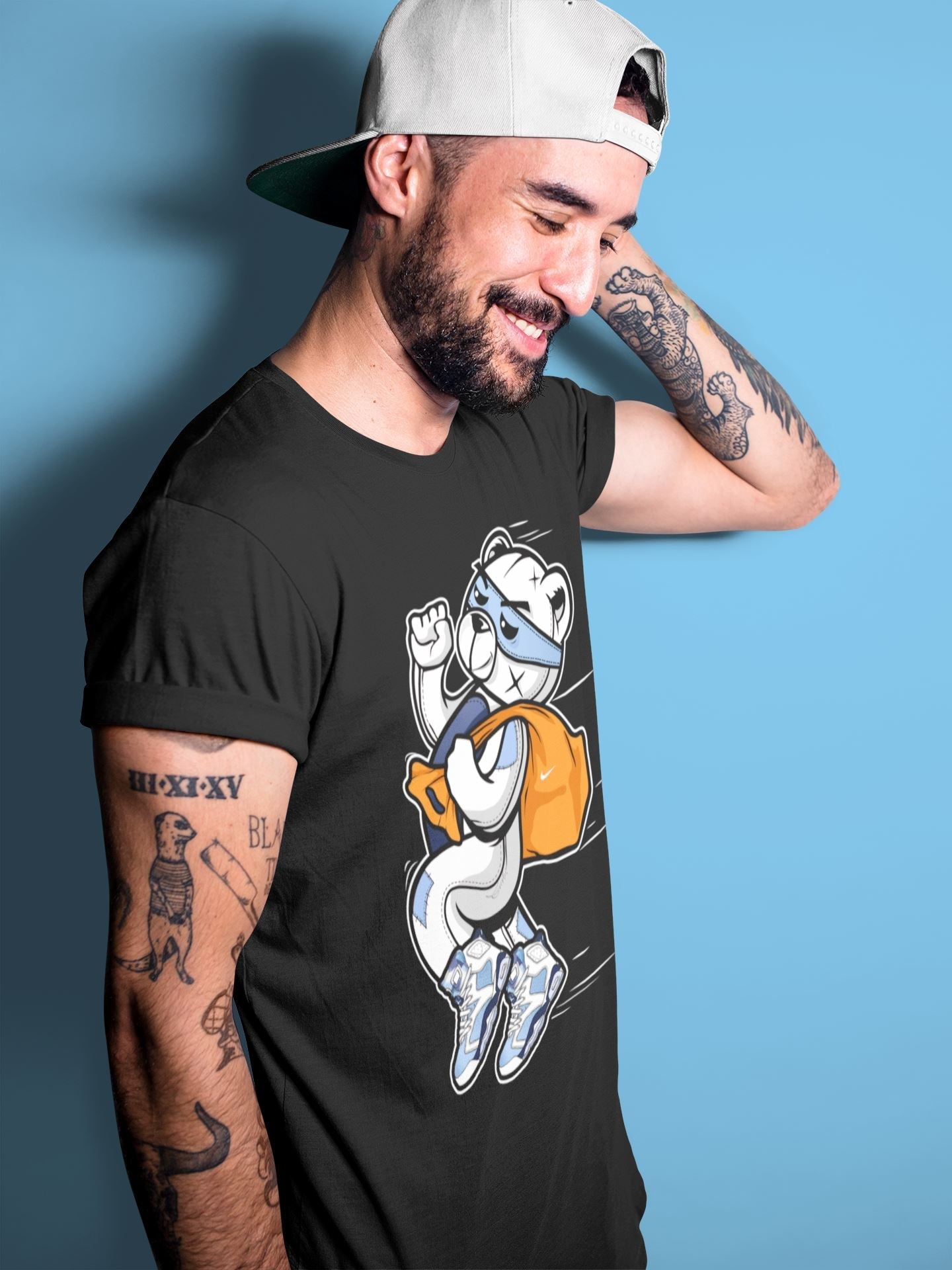Thief Bear Unisex Tops - Air Jordan 6 UNC
