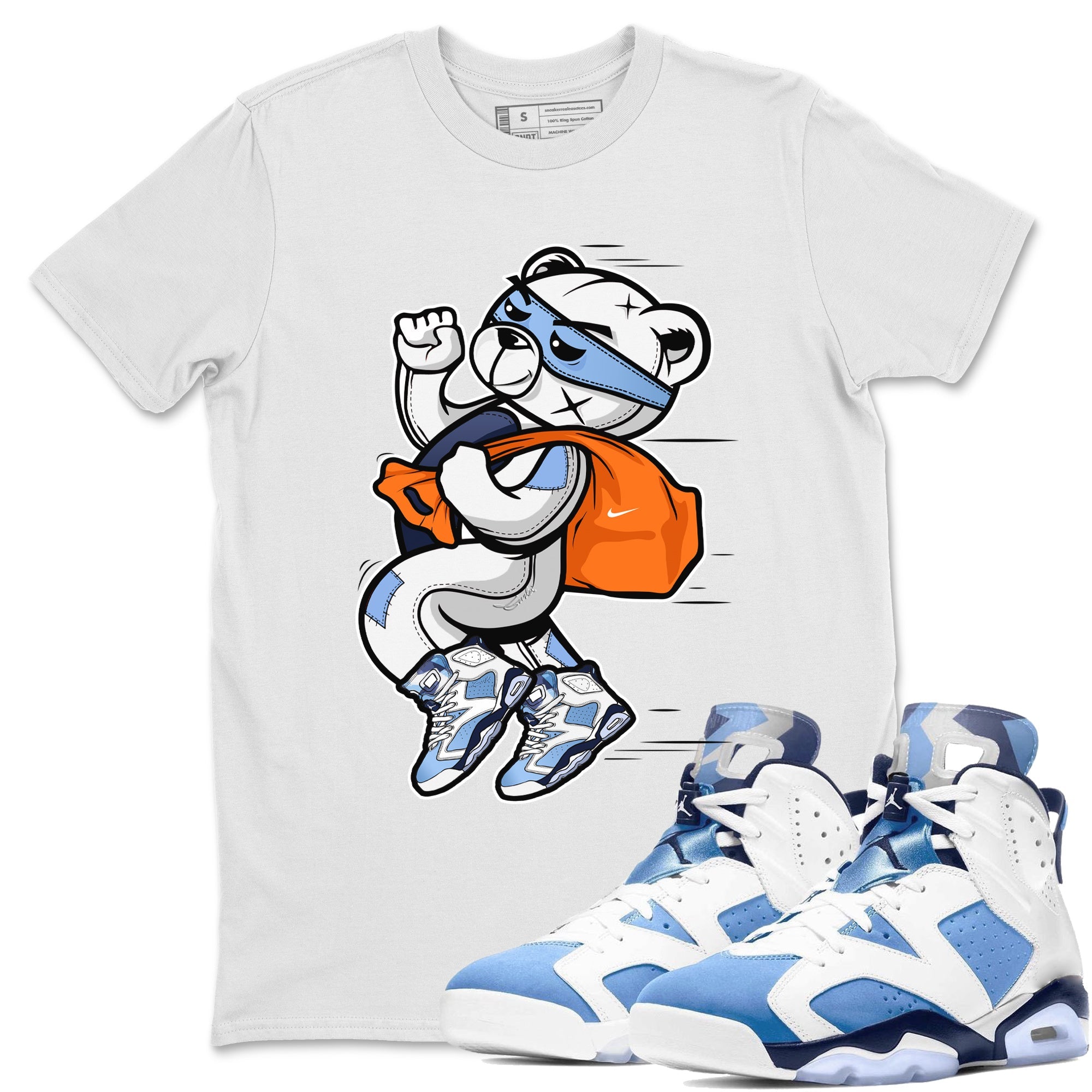 Thief Bear Unisex Tops - Air Jordan 6 UNC