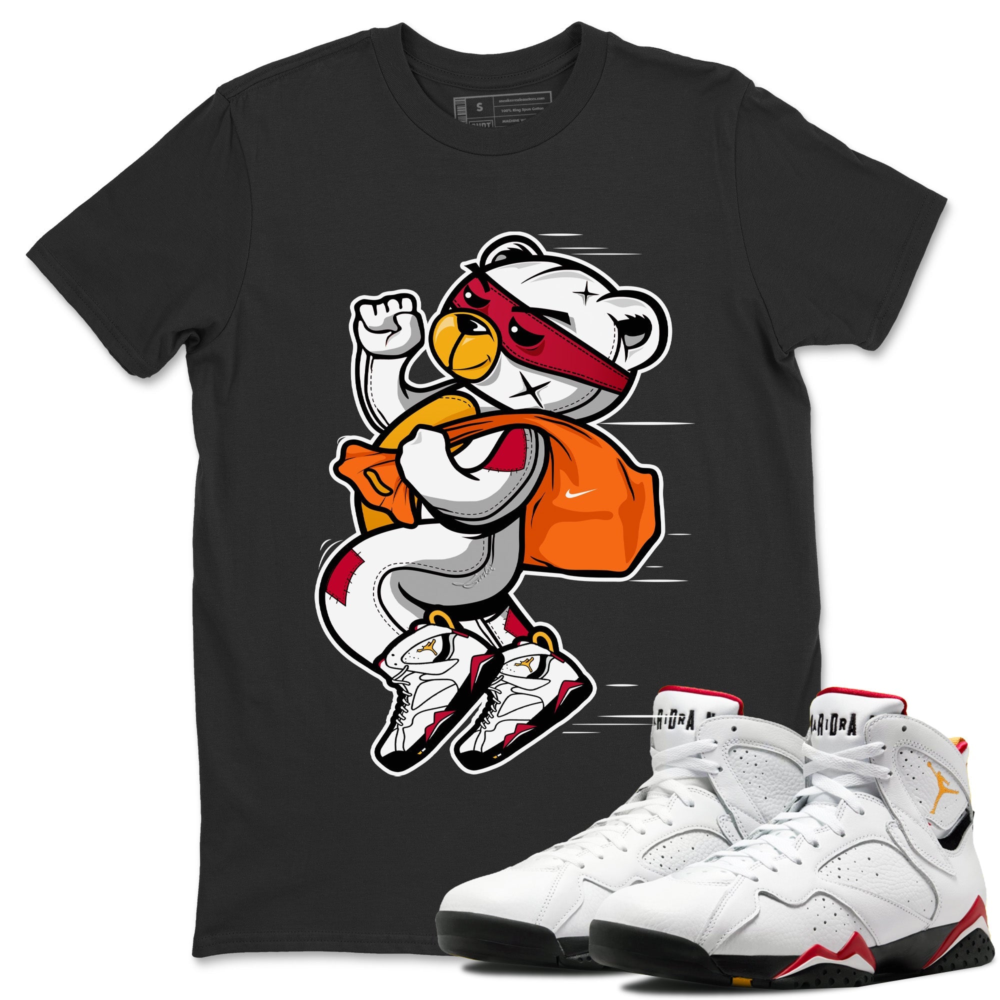 Thief Bear Unisex Tops - Air Jordan 7 Cardinal