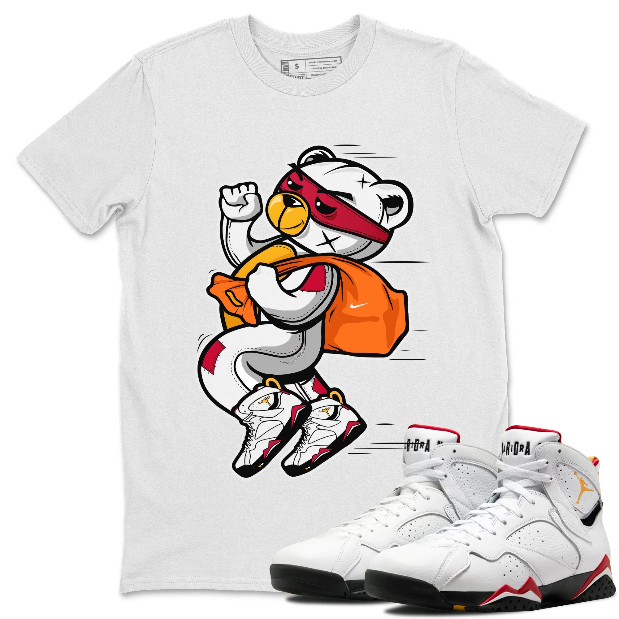 Thief Bear Unisex Tops - Air Jordan 7 Cardinal
