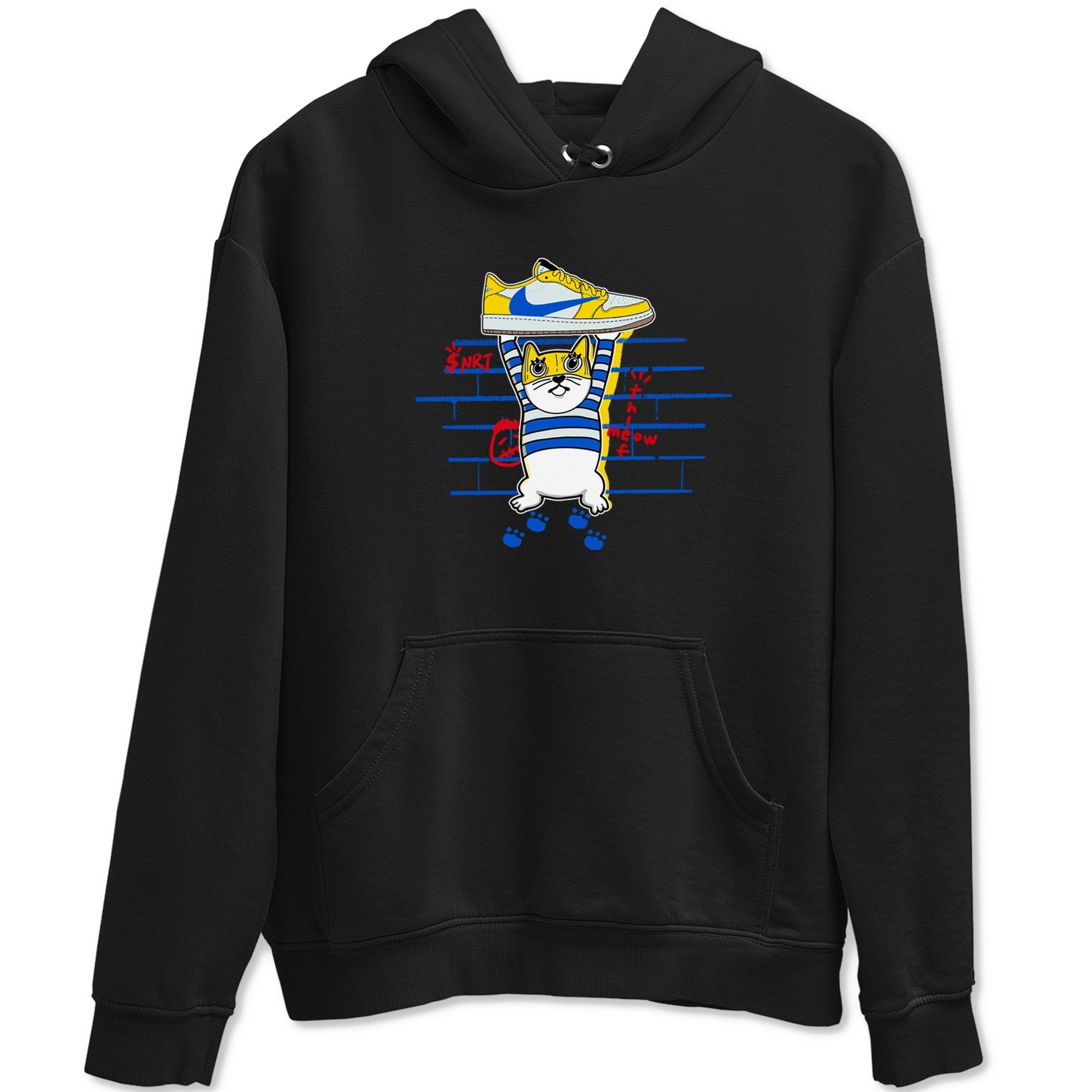 Thief Cat snkmatch Tees - Air Jordan 1 Travis Scott Canary