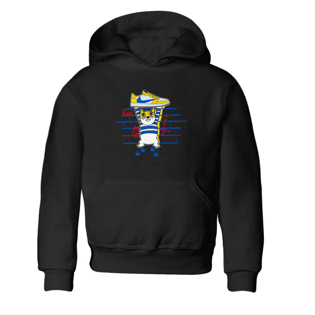 Thief Cat snkmatch Tees Kids - Air Jordan 1 Travis Scott Canary
