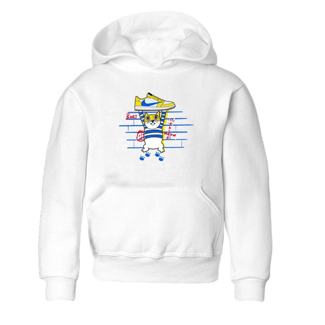 Thief Cat snkmatch Tees Kids - Air Jordan 1 Travis Scott Canary