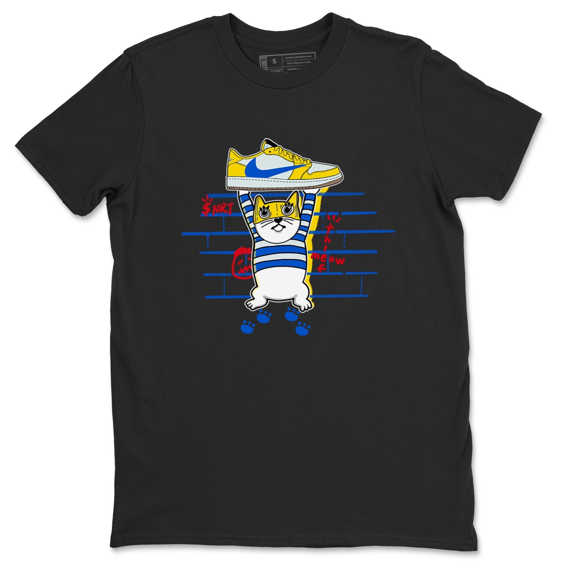 Thief Cat snkmatch Tees - Air Jordan 1 Travis Scott Canary