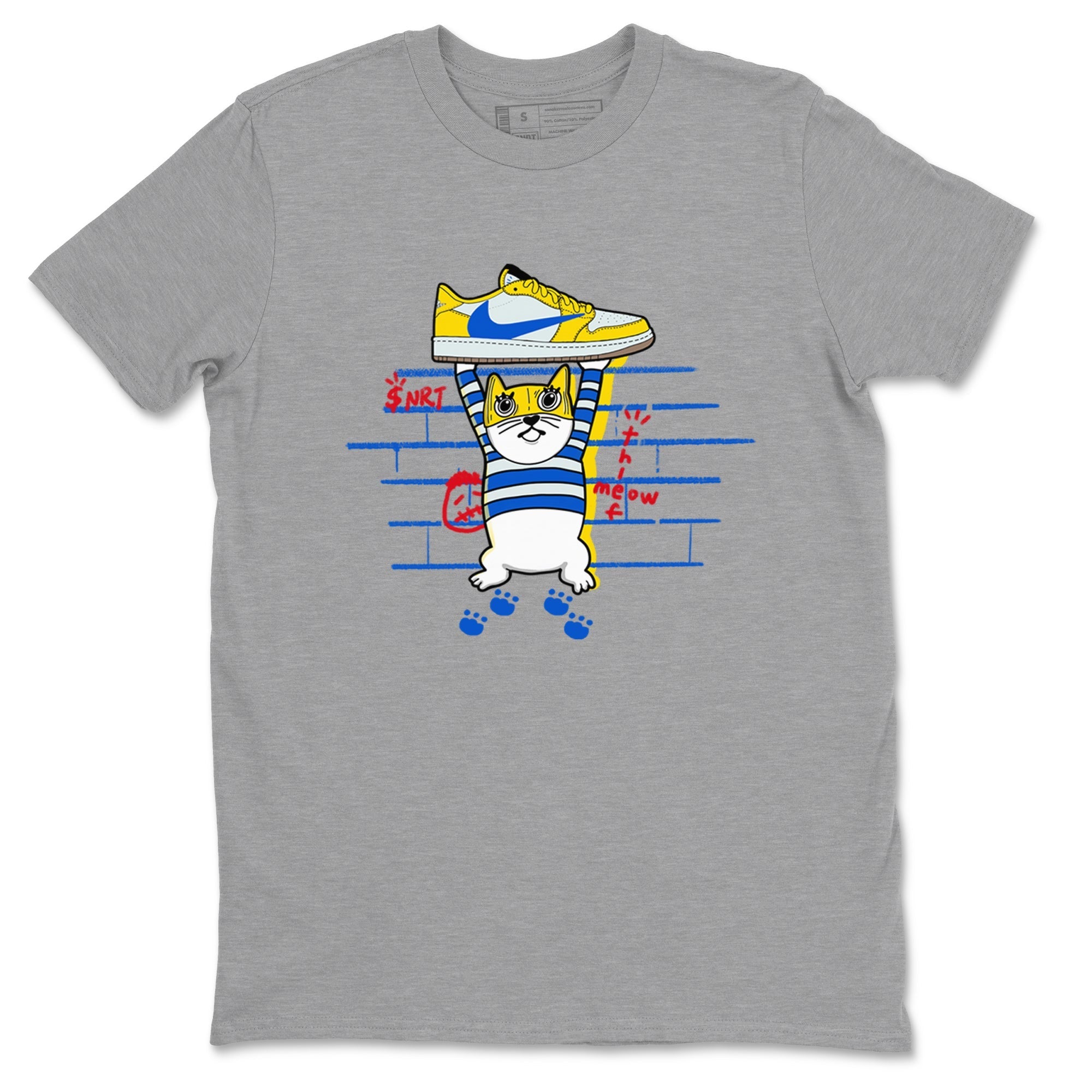 Thief Cat snkmatch Tees - Air Jordan 1 Travis Scott Canary