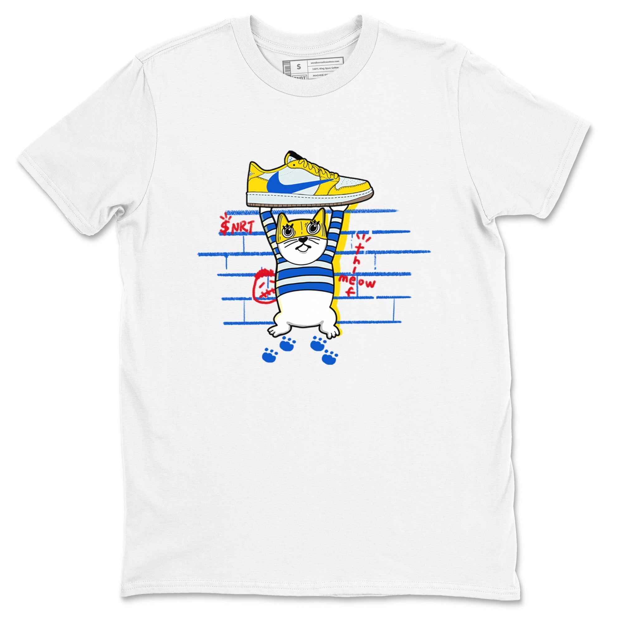 Thief Cat snkmatch Tees - Air Jordan 1 Travis Scott Canary