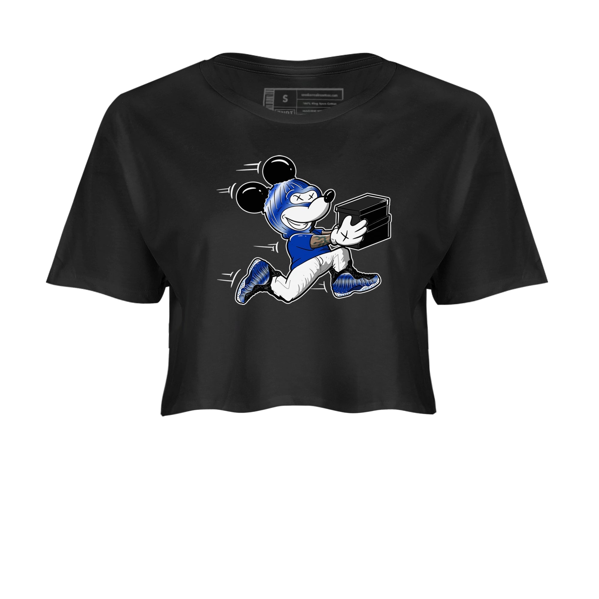 Thief Mouse snkmatch Women's Top - Air Foamposite One Royal