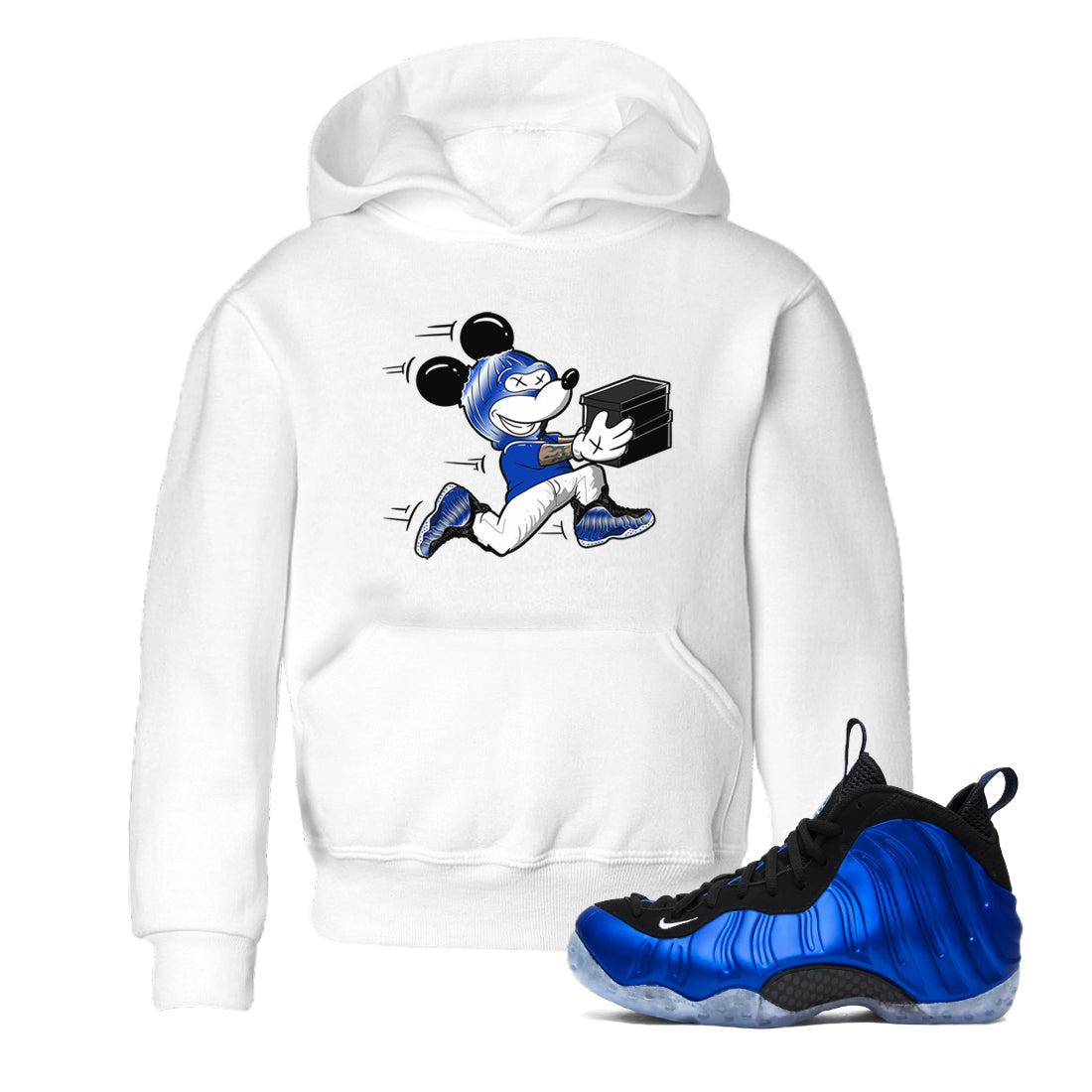 Thief Mouse snkmatch Tees Kids - Air Foamposite One Royal