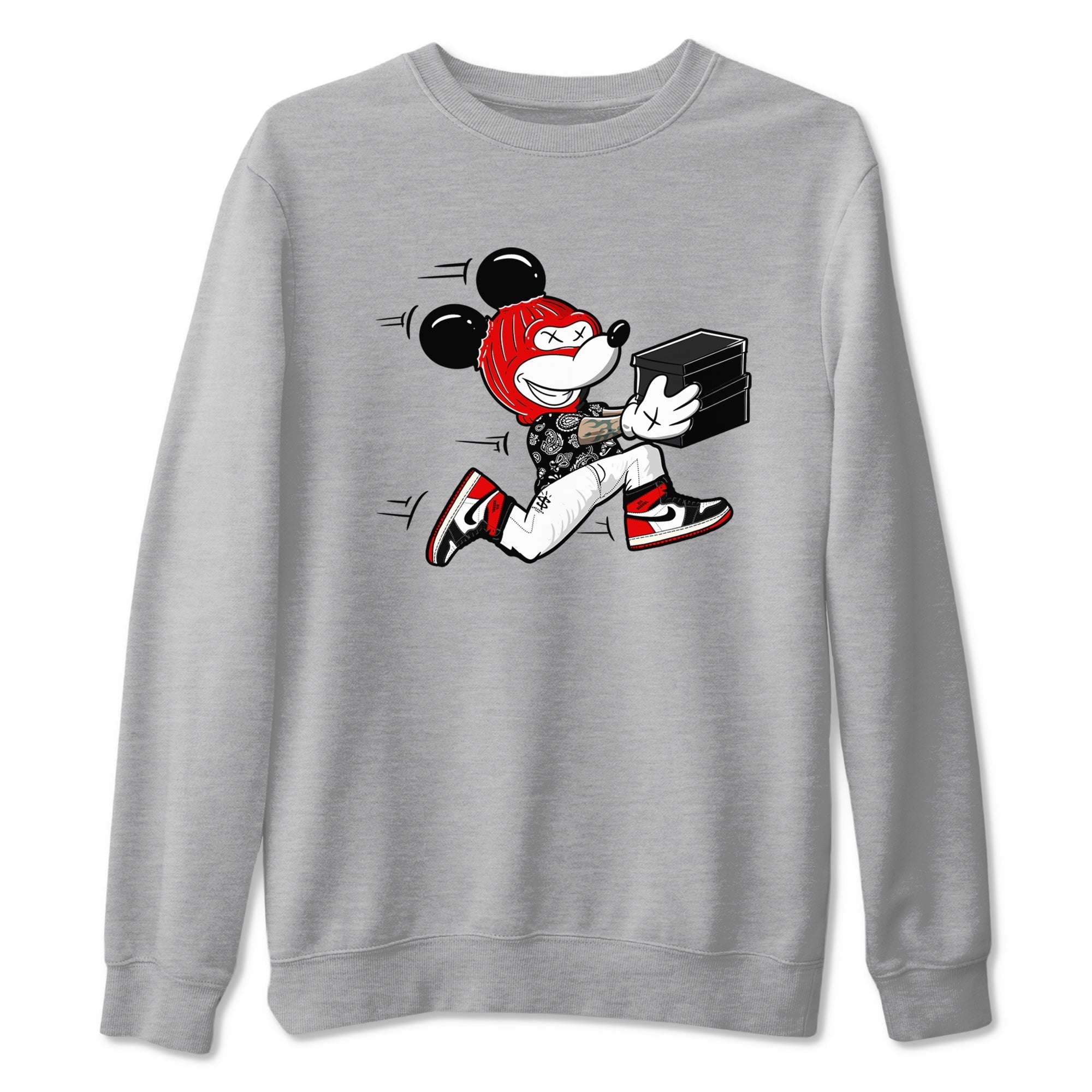 Thief Mouse snkmatch Tees - Air Jordan 1 Black Toe Reimagined