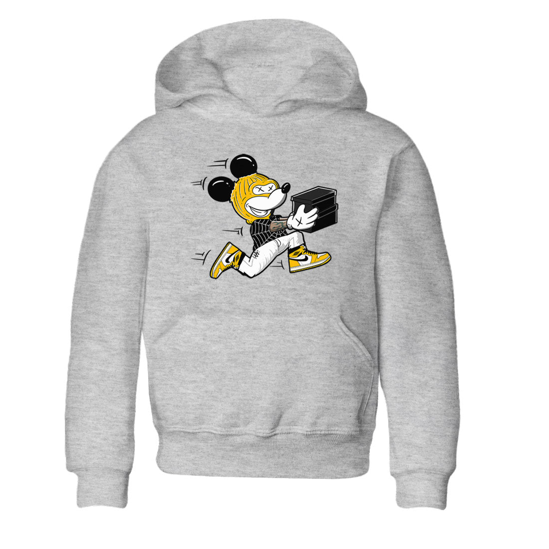 Thief Mouse snkmatch Tees Kids - Air Jordan 1 Yellow Ochre