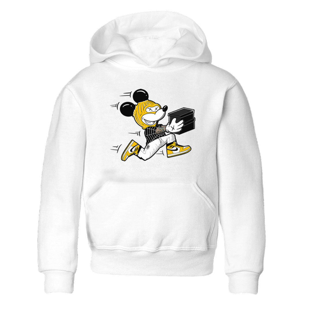 Thief Mouse snkmatch Tees Kids - Air Jordan 1 Yellow Ochre