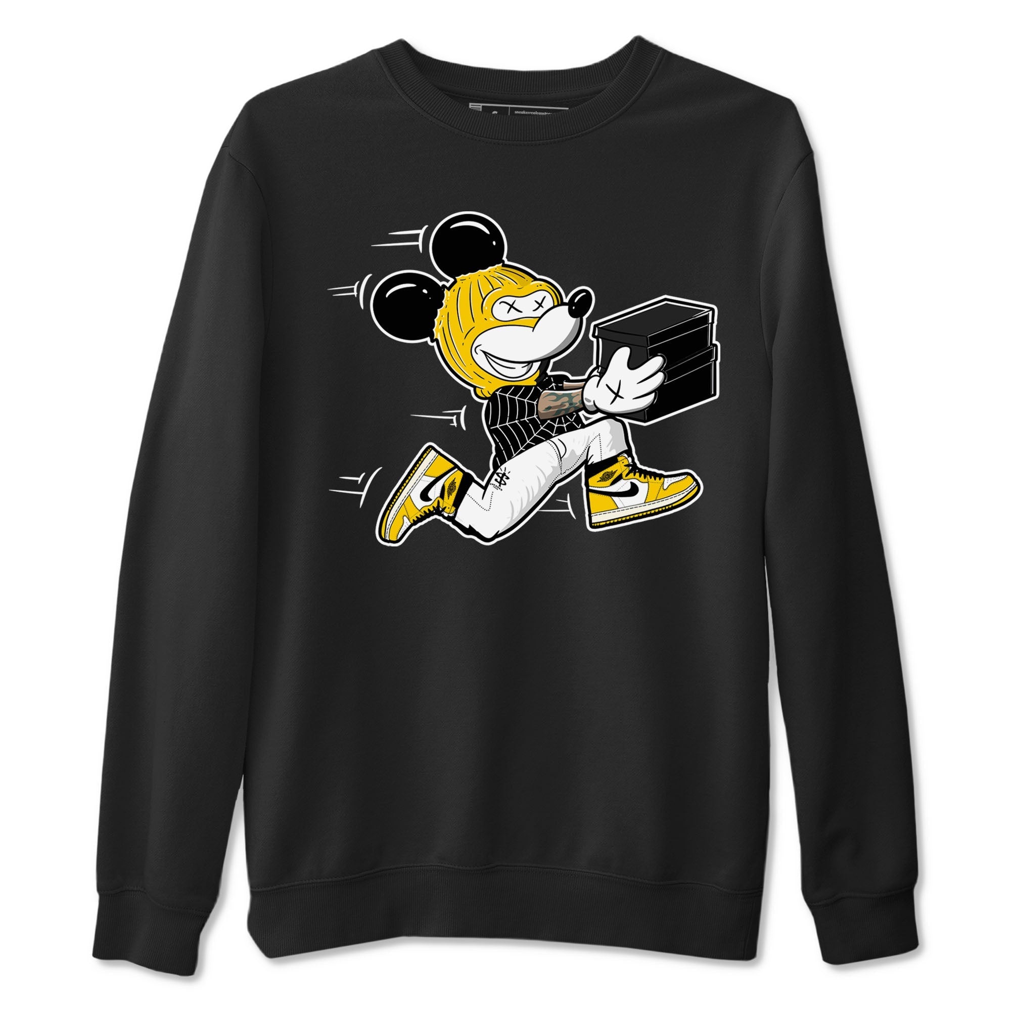 Thief Mouse snkmatch Tees - Air Jordan 1 Yellow Ochre