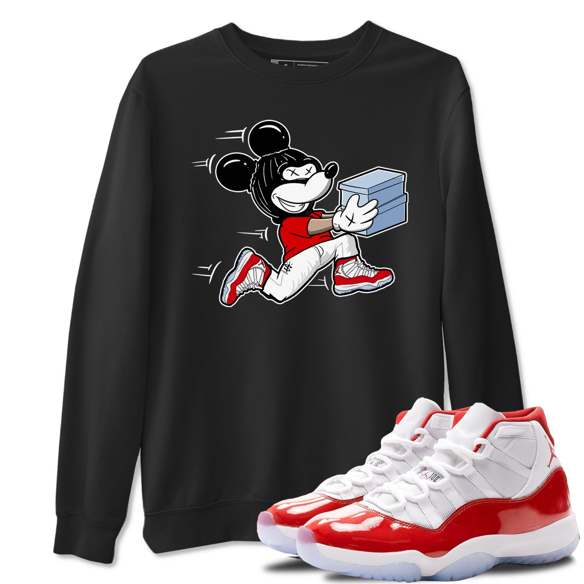 Thief Mouse snkmatch Tees - Air Jordan 11 Cherry