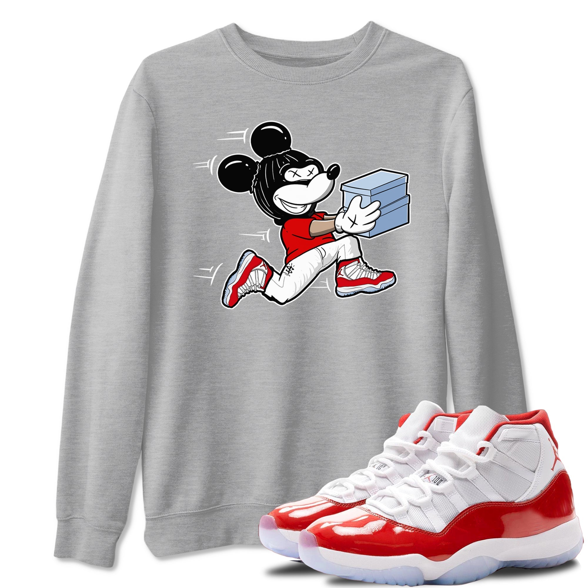 Thief Mouse snkmatch Tees - Air Jordan 11 Cherry