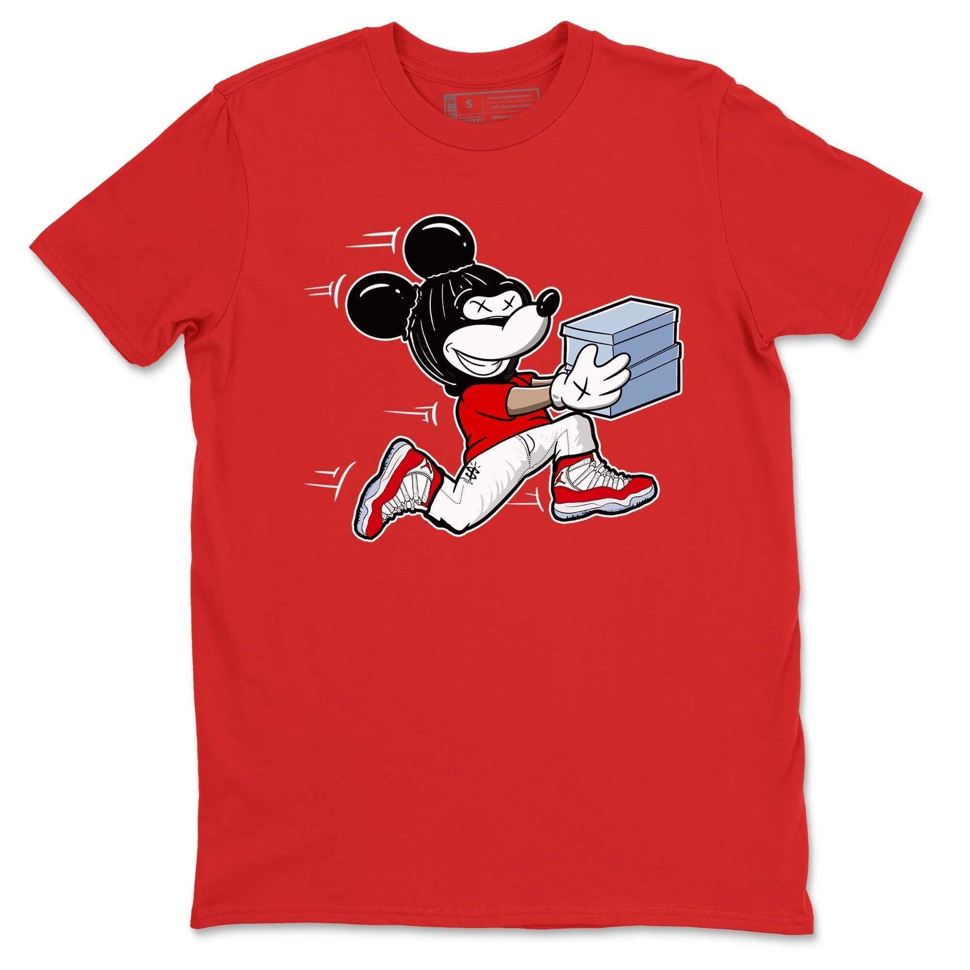 Thief Mouse snkmatch Tees - Air Jordan 11 Cherry