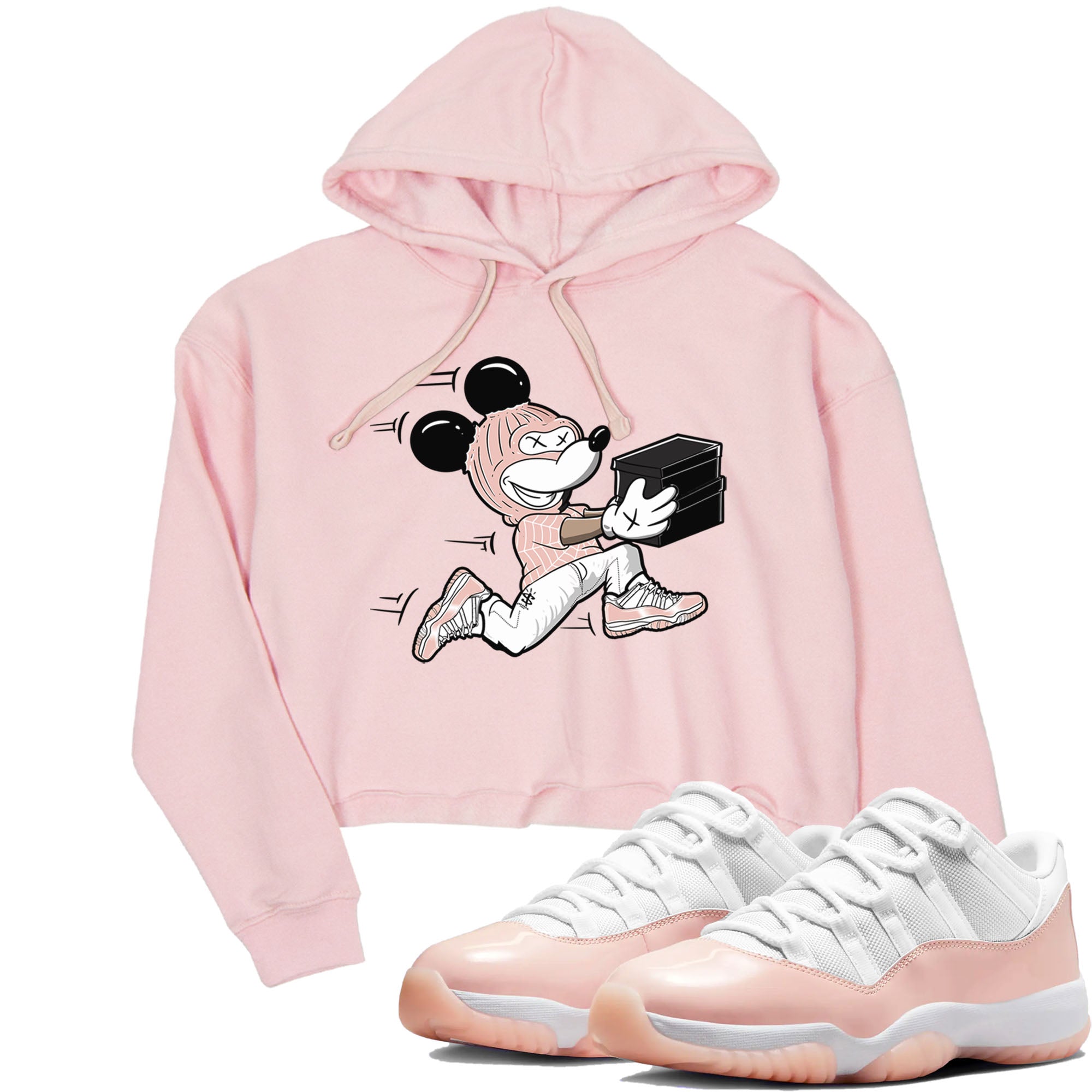 Thief Mouse snkmatch Women's Top - Air Jordan 11 Legend Pink
