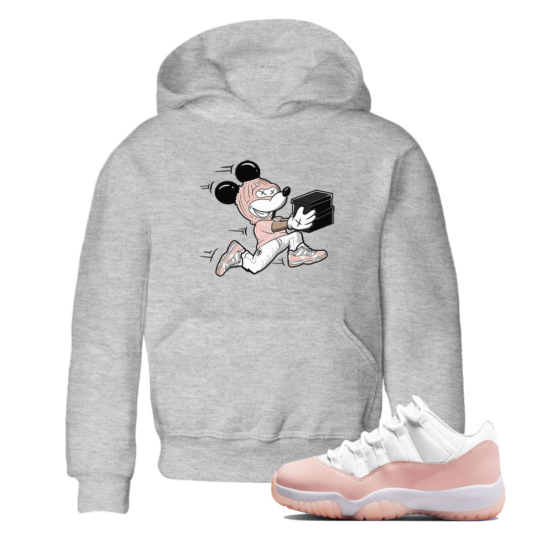 Thief Mouse snkmatch Tees Kids - Air Jordan 11 Legend Pink
