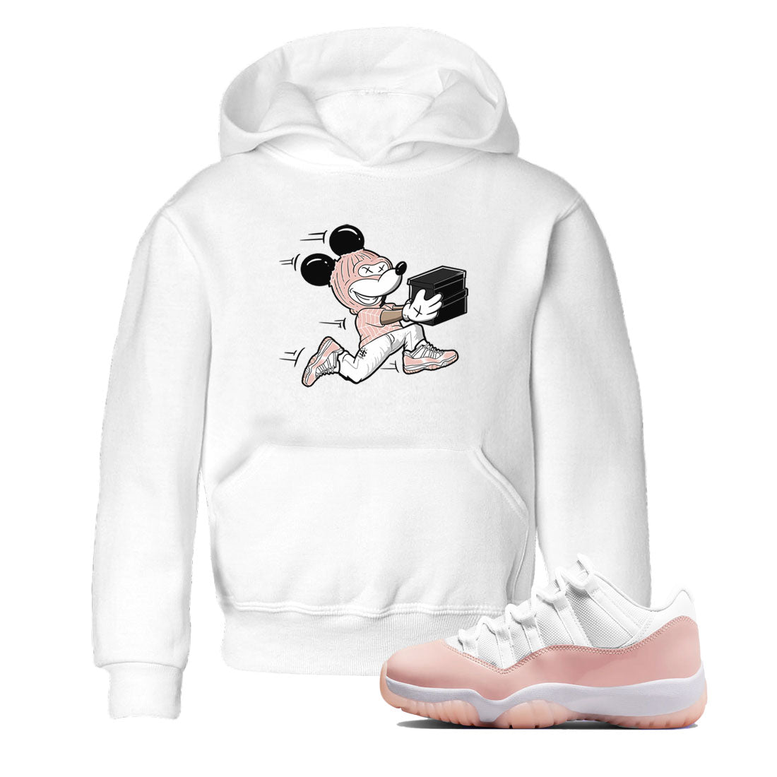 Thief Mouse snkmatch Tees Kids - Air Jordan 11 Legend Pink