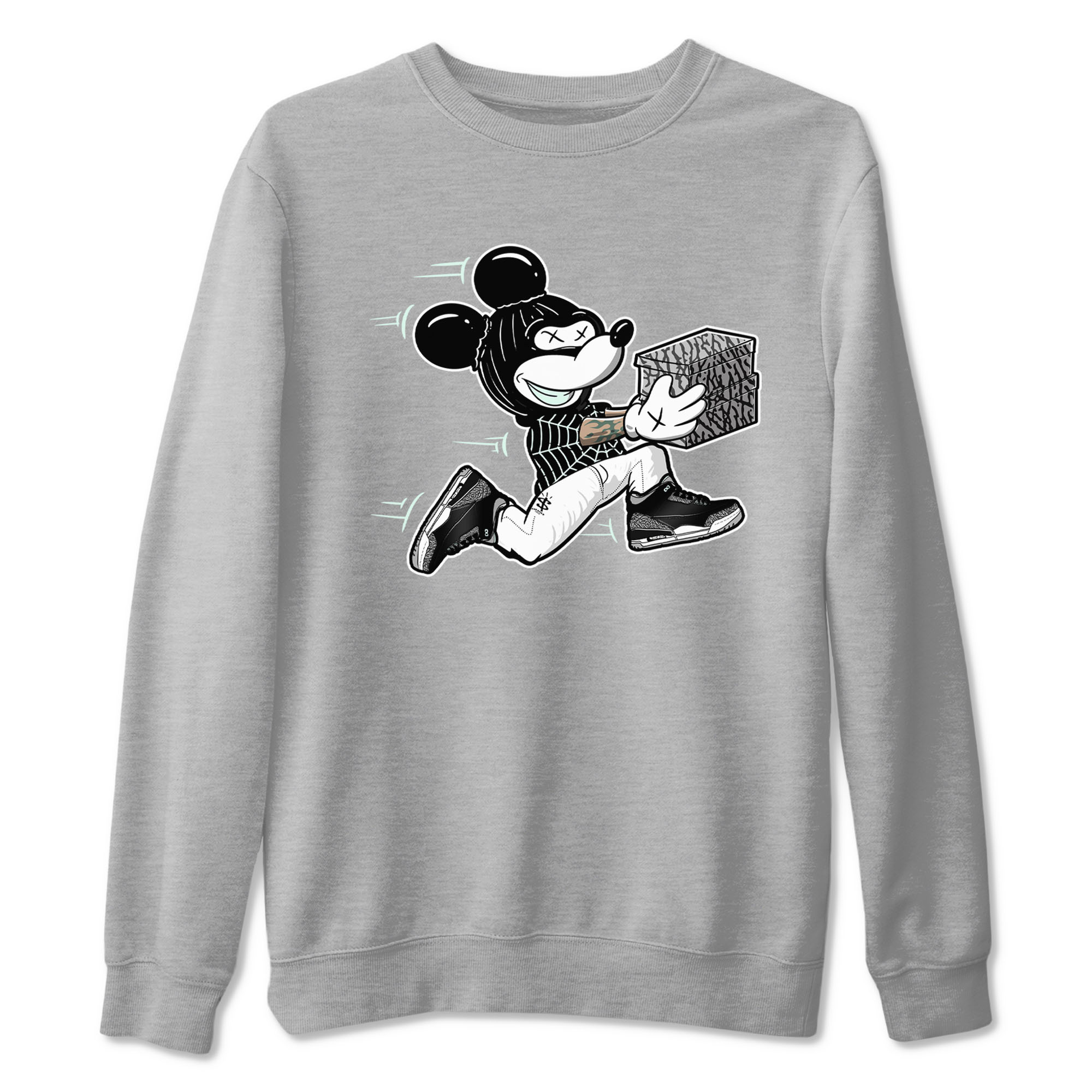 Thief Mouse snkmatch Tees - Air Jordan 3 Green Glow