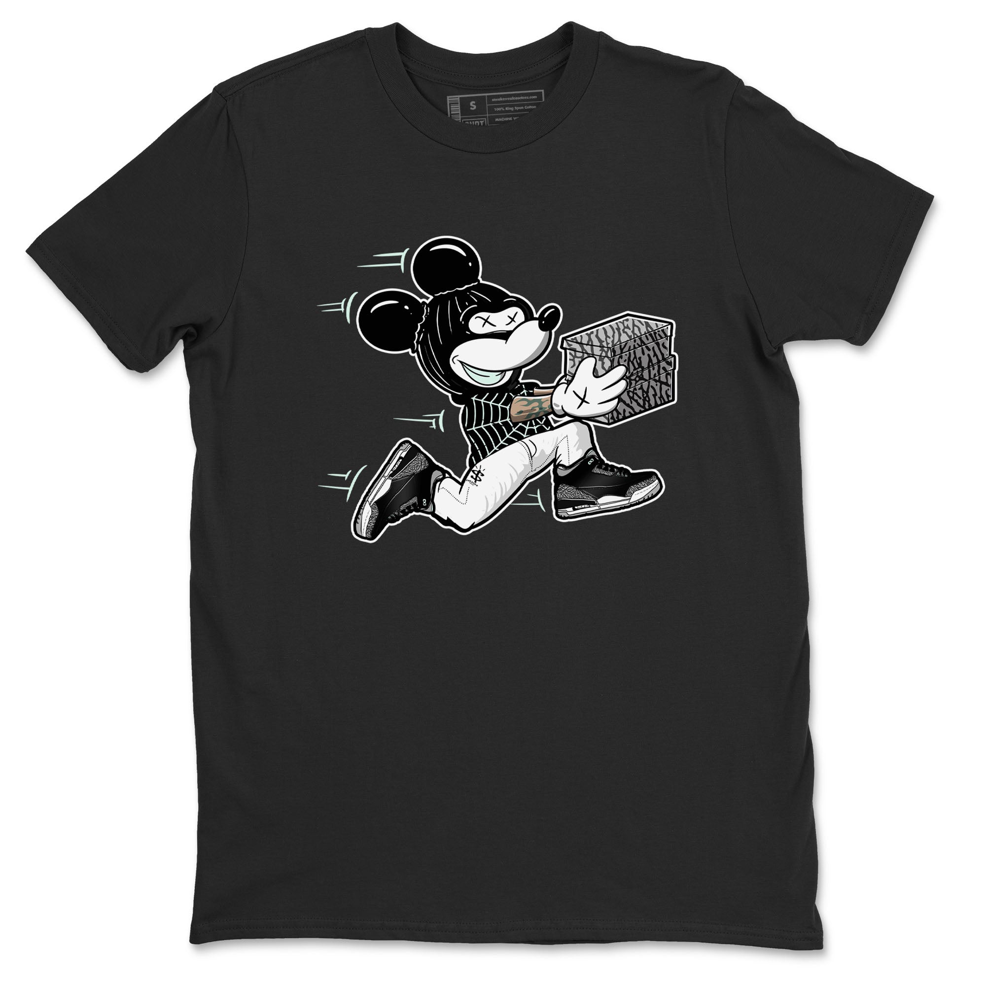 Thief Mouse snkmatch Tees - Air Jordan 3 Green Glow