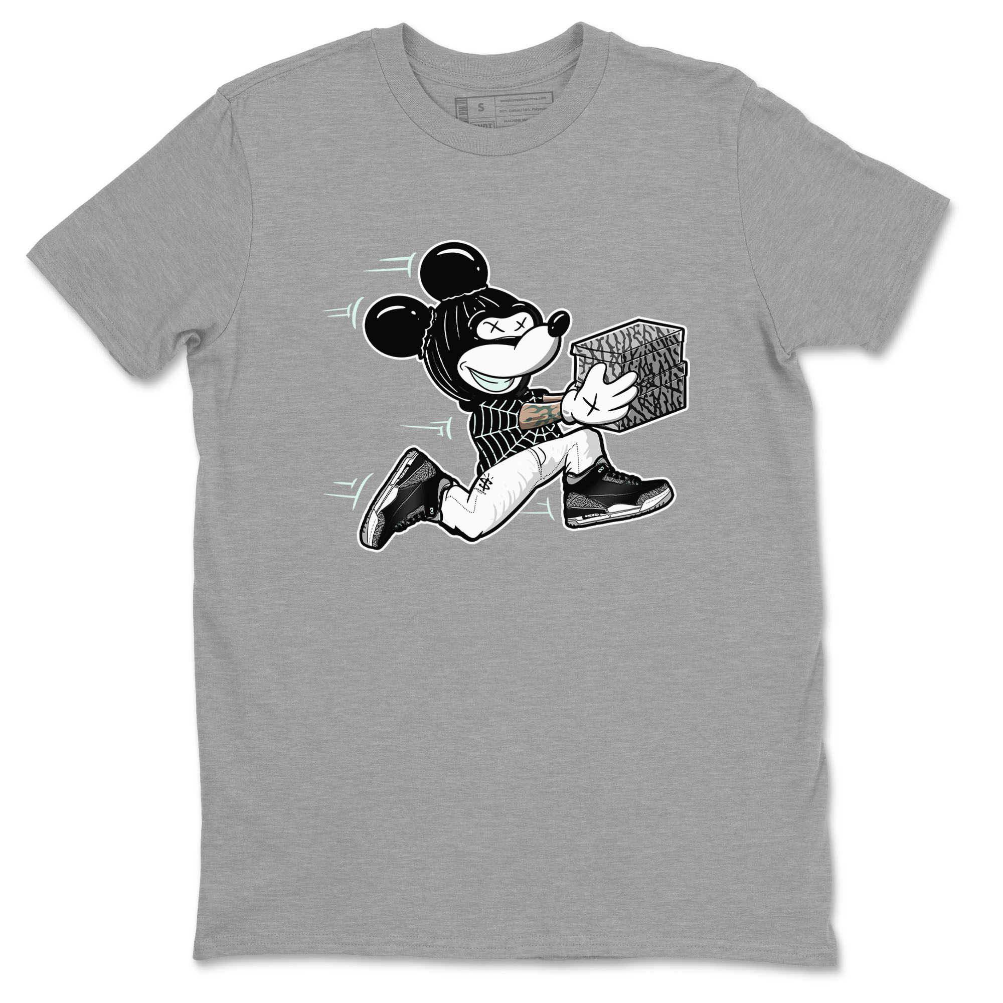 Thief Mouse snkmatch Tees - Air Jordan 3 Green Glow