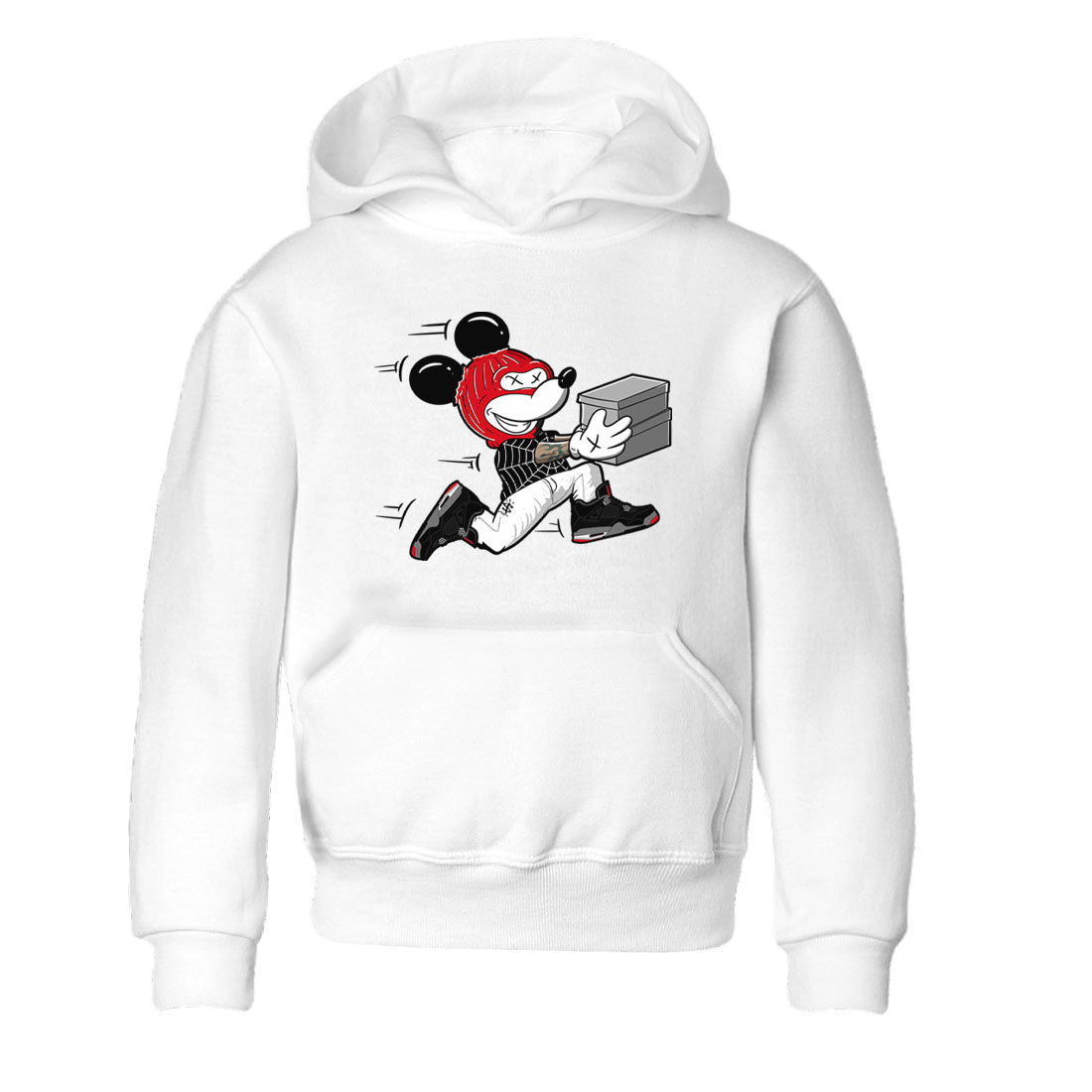 Thief Mouse snkmatch Tees Kids - Air Jordan 4 Bred Reimagined