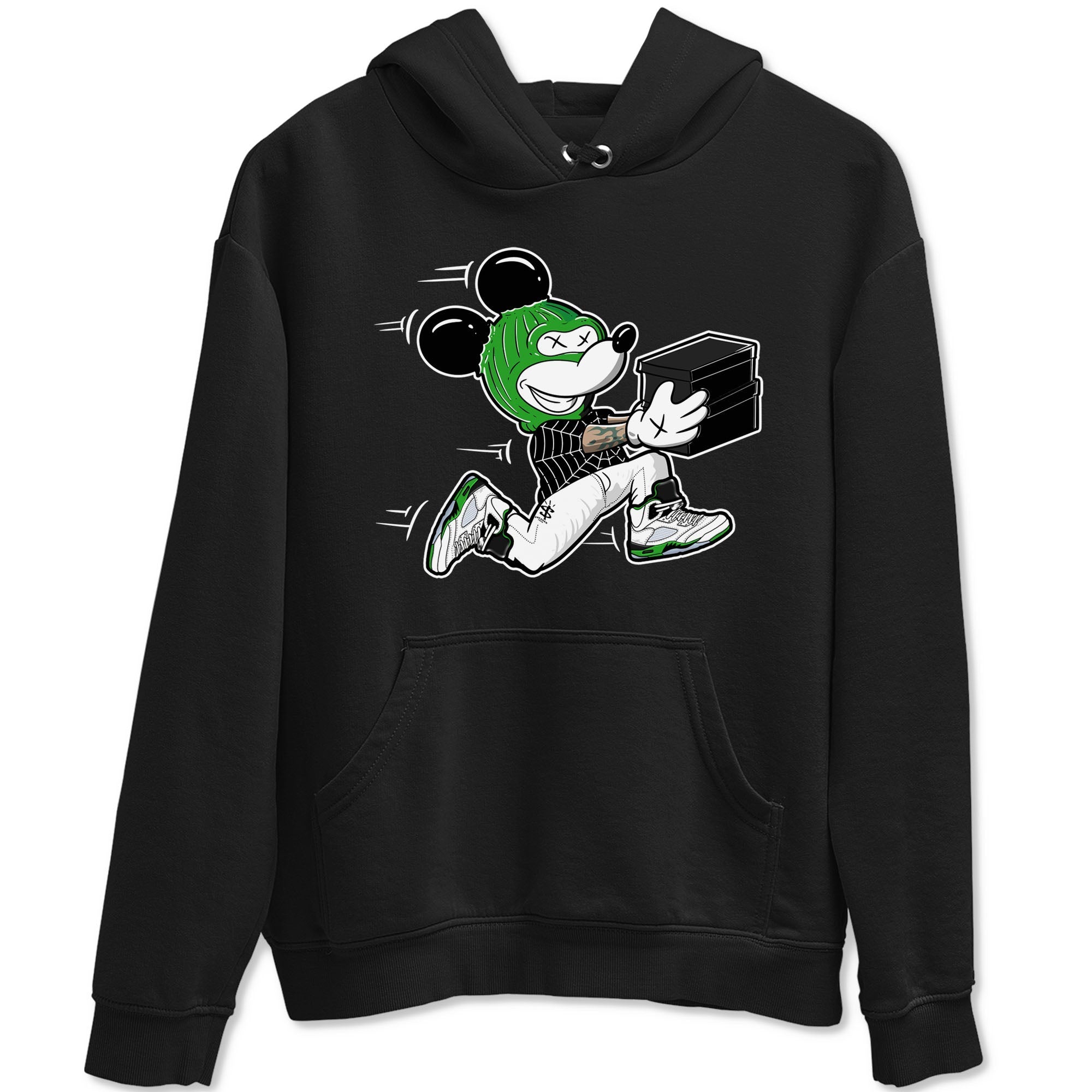 Thief Mouse snkmatch Tees - Air Jordan 5 Lucky Green