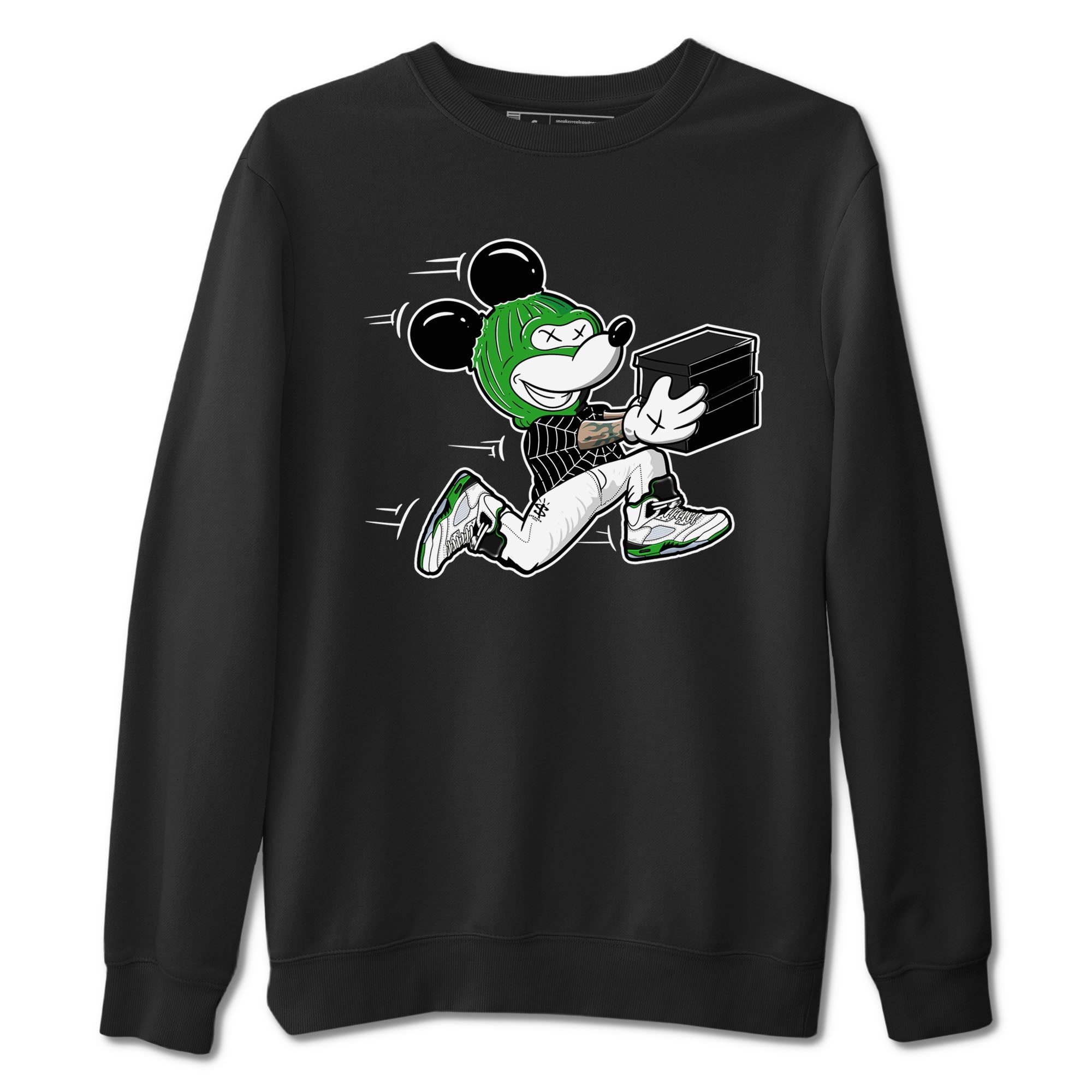 Thief Mouse snkmatch Tees - Air Jordan 5 Lucky Green