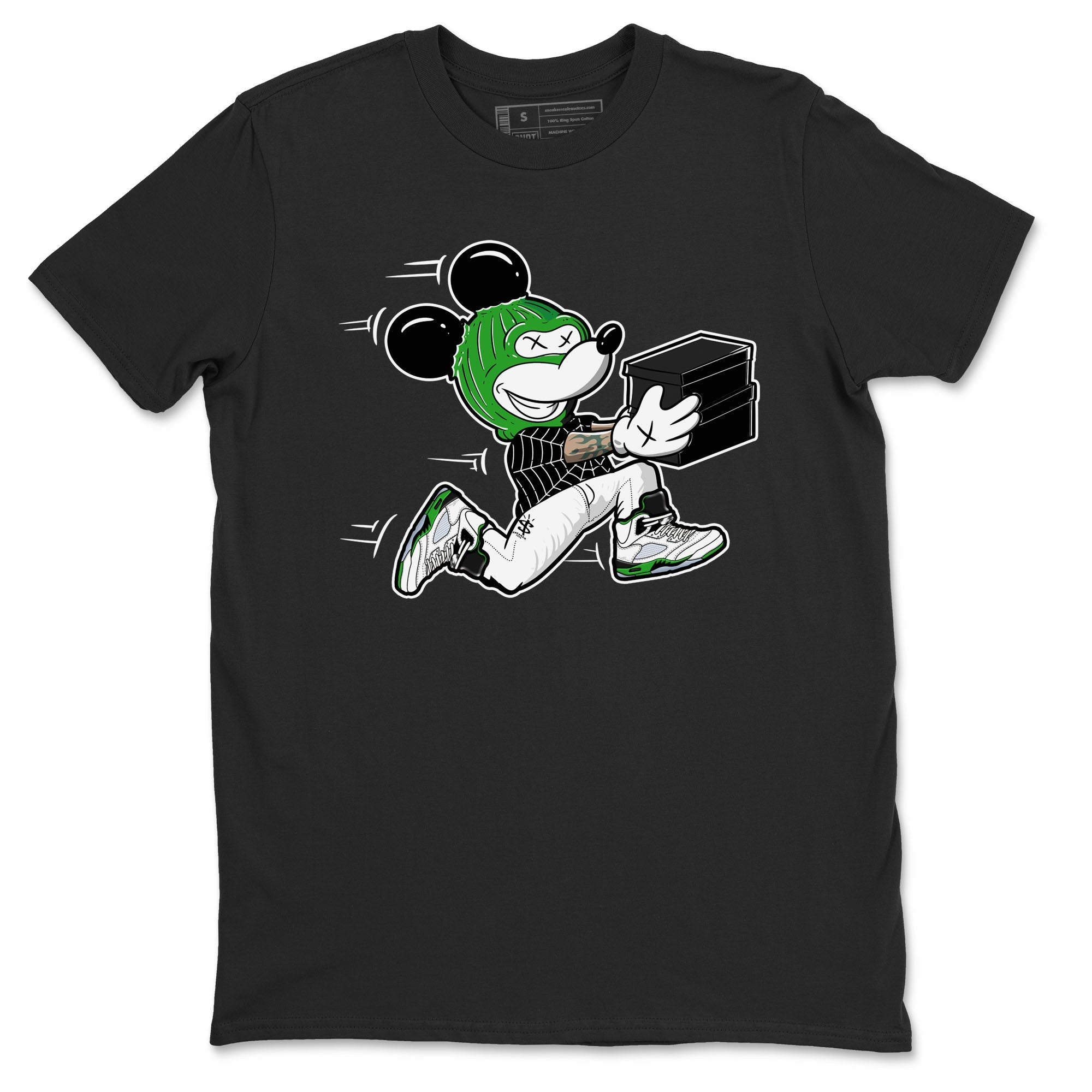 Thief Mouse snkmatch Tees - Air Jordan 5 Lucky Green