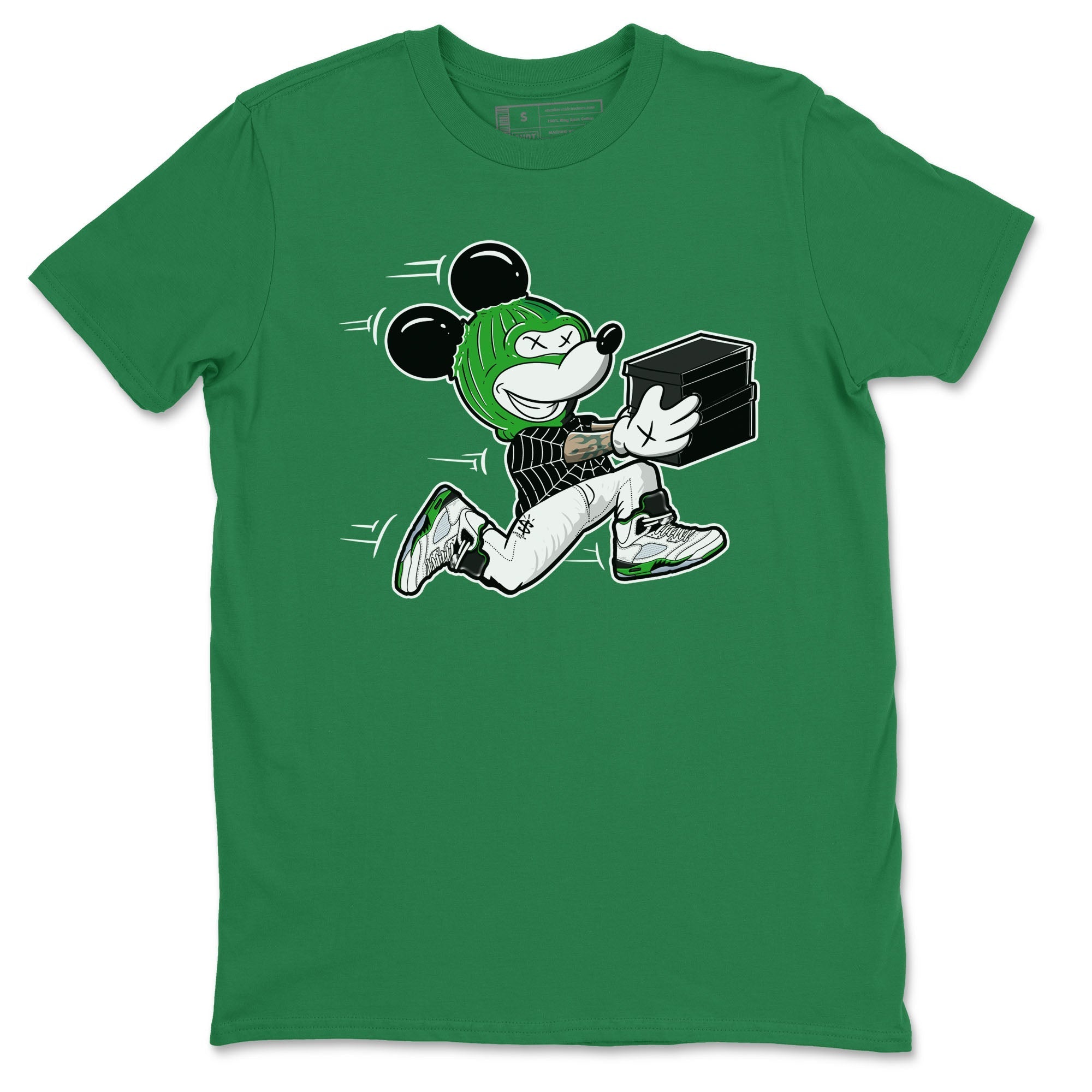 Thief Mouse snkmatch Tees - Air Jordan 5 Lucky Green