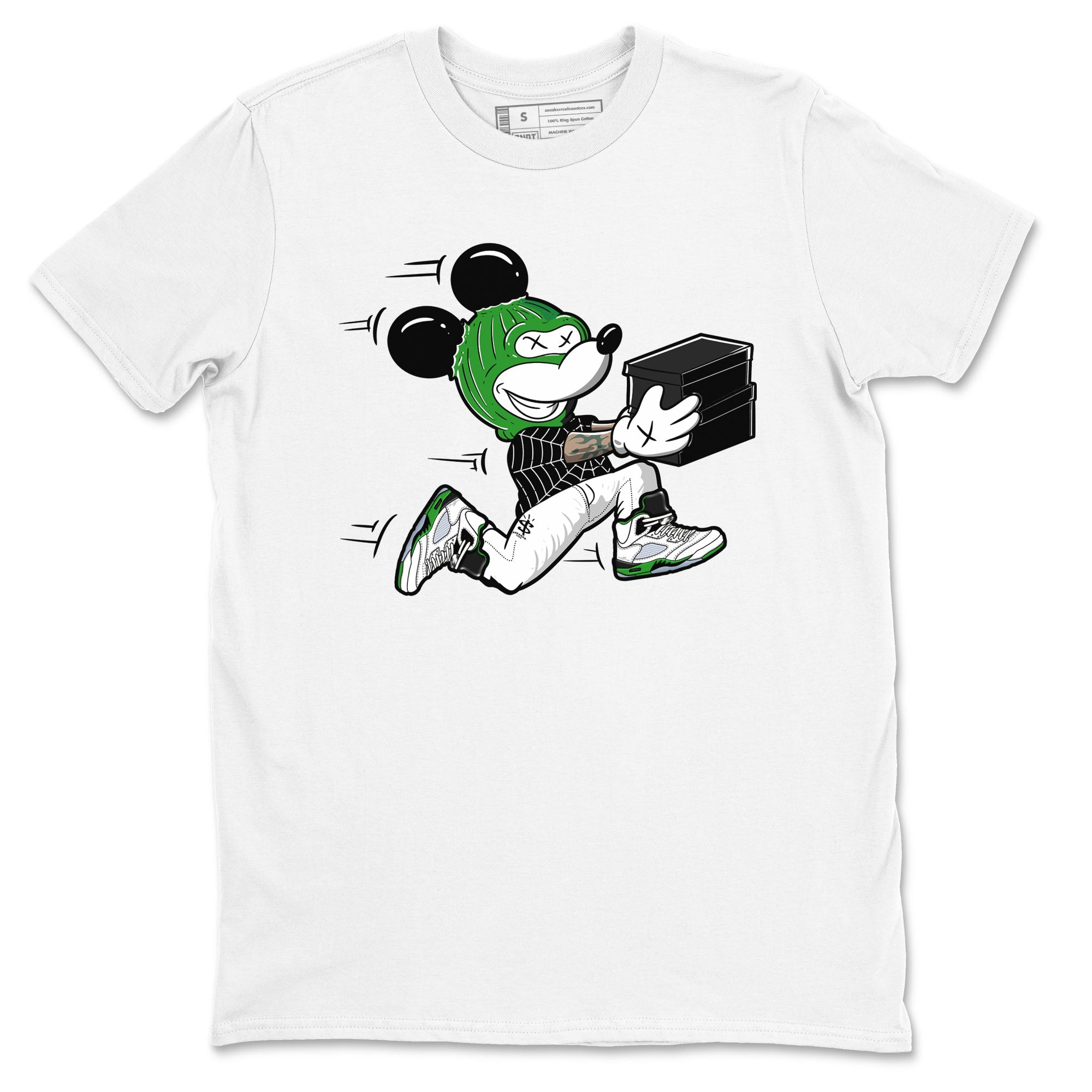 Thief Mouse snkmatch Tees - Air Jordan 5 Lucky Green