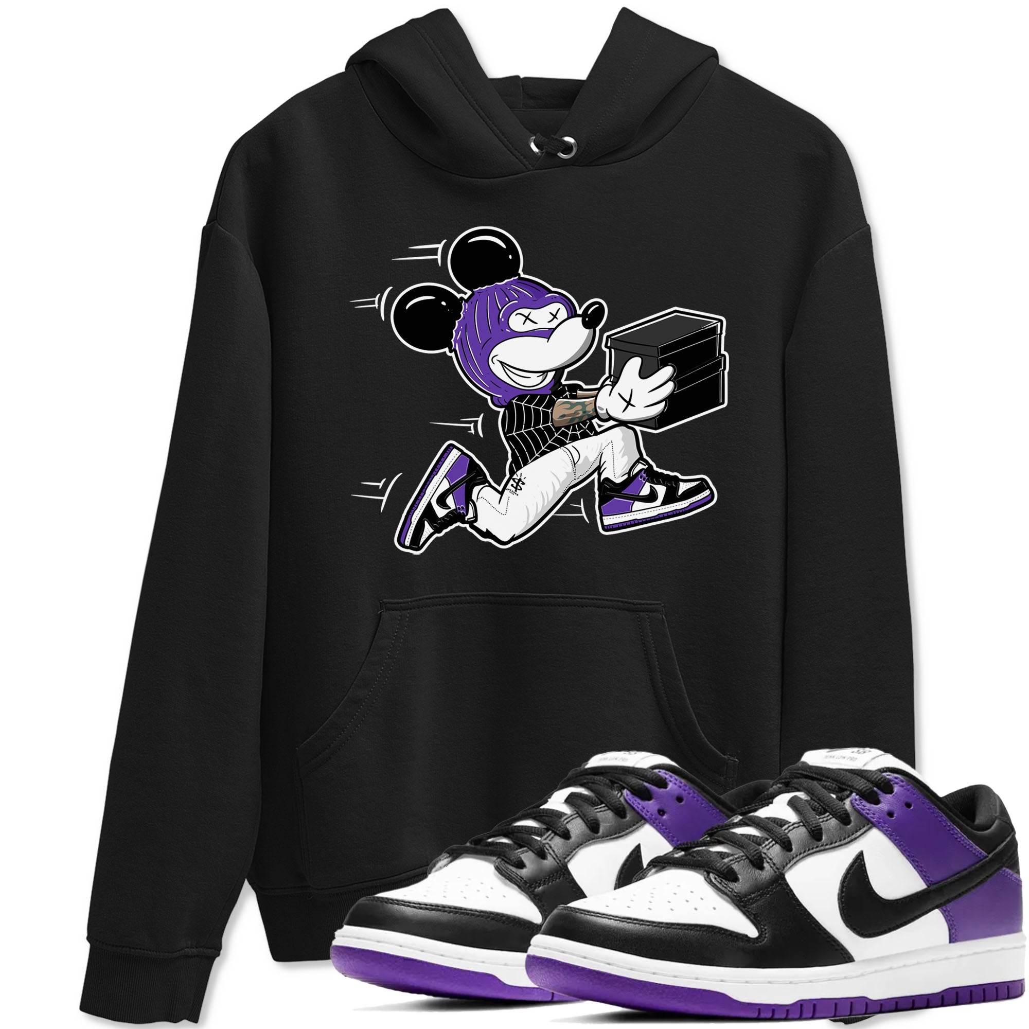 Thief Mouse snkmatch Tees - Dunk Low Court Purple