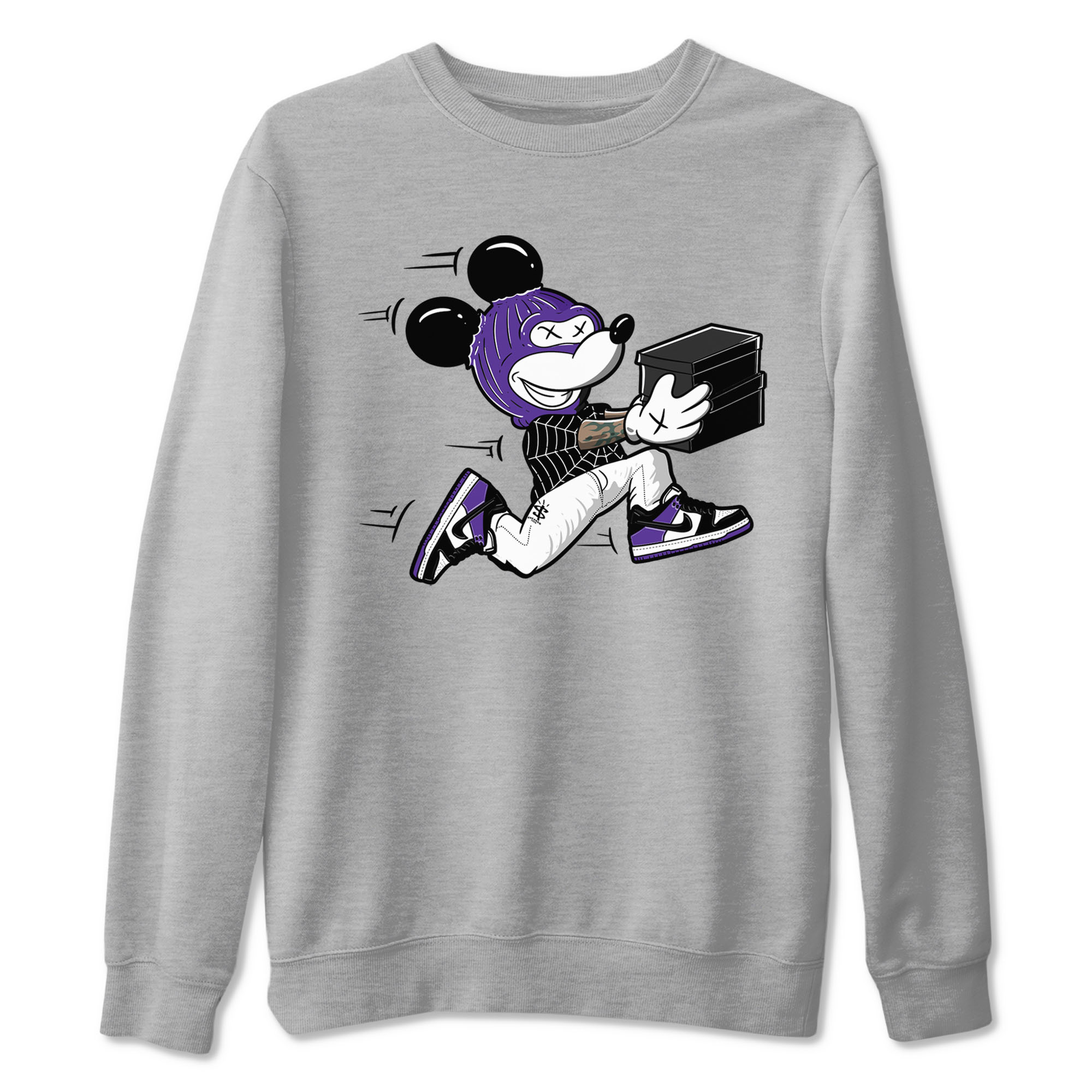 Thief Mouse snkmatch Tees - Dunk Low Court Purple