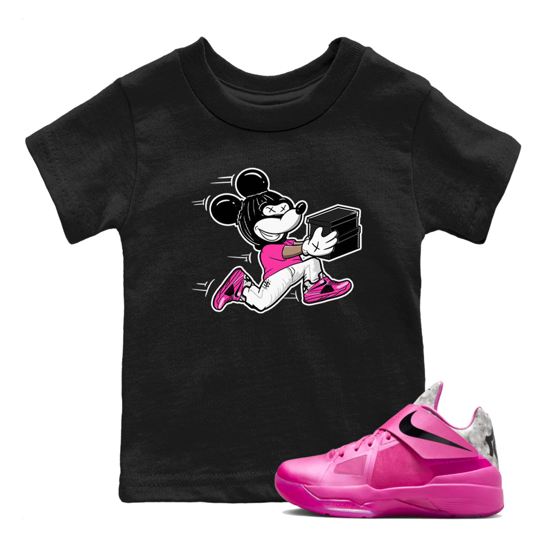 Thief Mouse snkmatch Tees Kids - Nike KD 4 Aunt Pearl