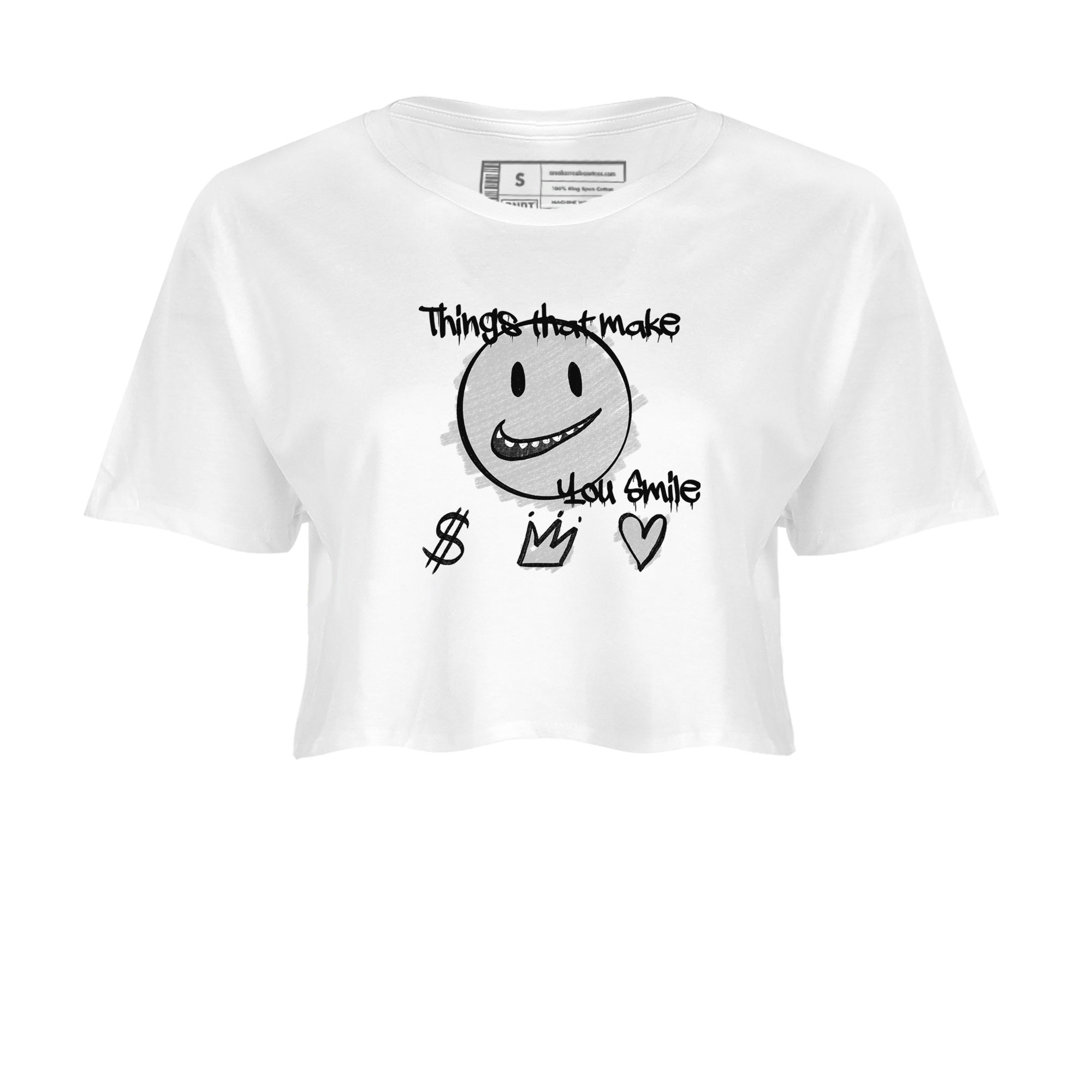 Things That Make You Smile snkmatch Women's Top - Air Jordan 1 Wolf Grey