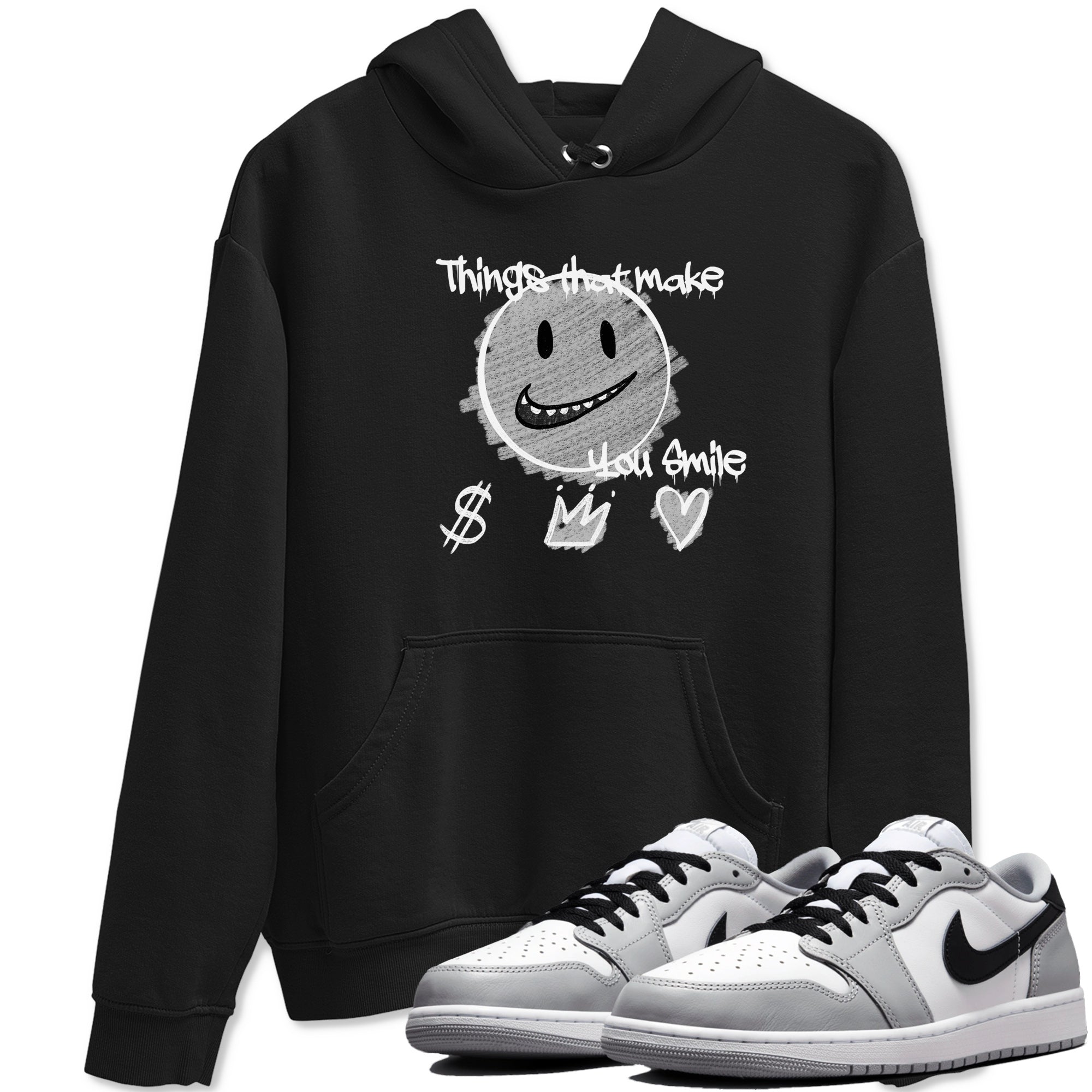 Things That Make You Smile snkmatch Tees - Air Jordan 1 Wolf Grey