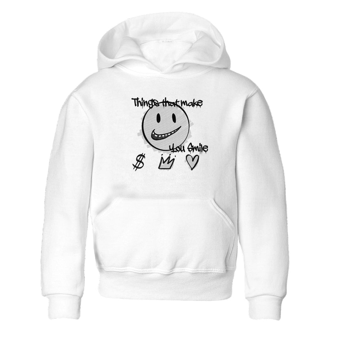 Things That Make You Smile snkmatch Tees Kids - Air Jordan 1 Wolf Grey