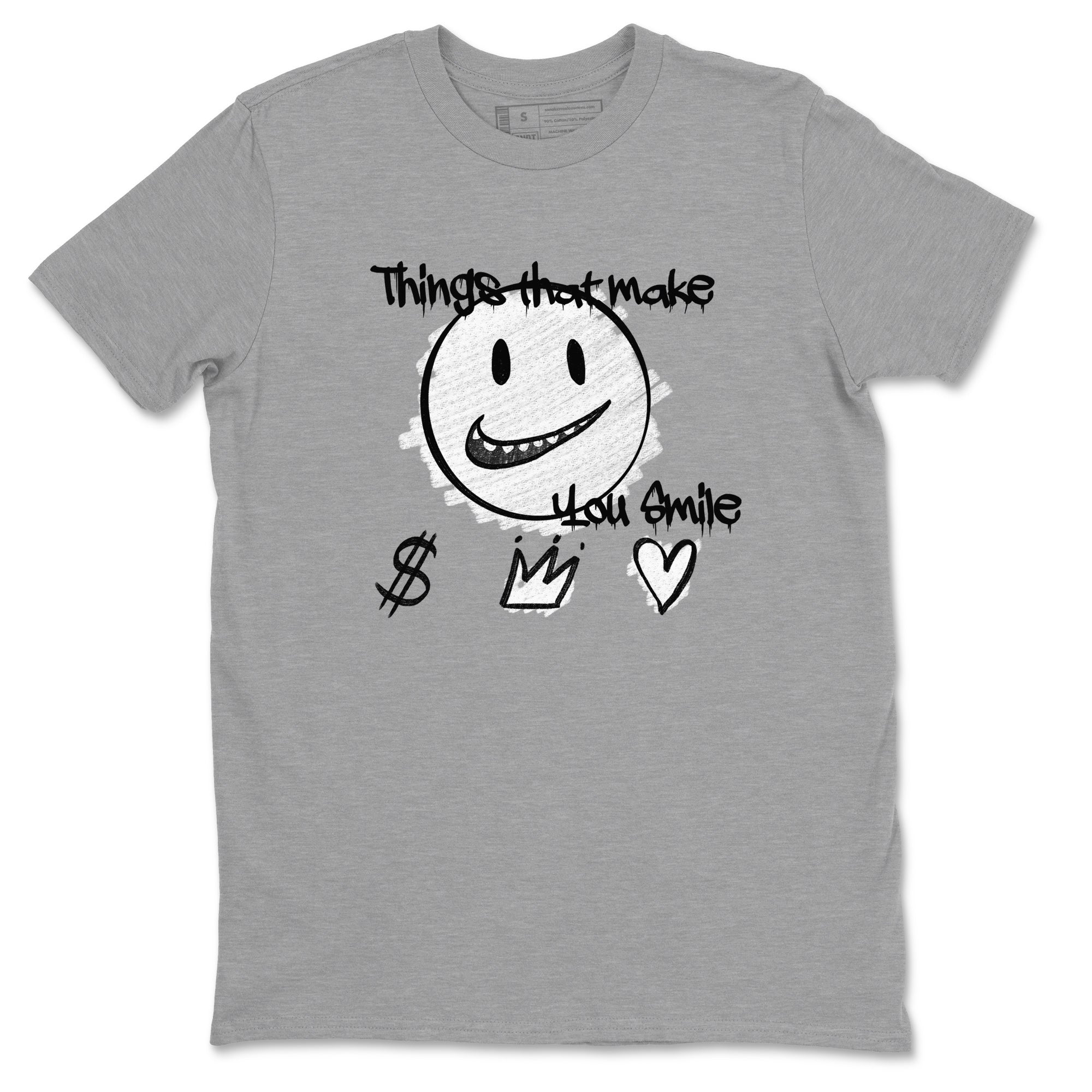 Things That Make You Smile snkmatch Tees - Air Jordan 1 Wolf Grey