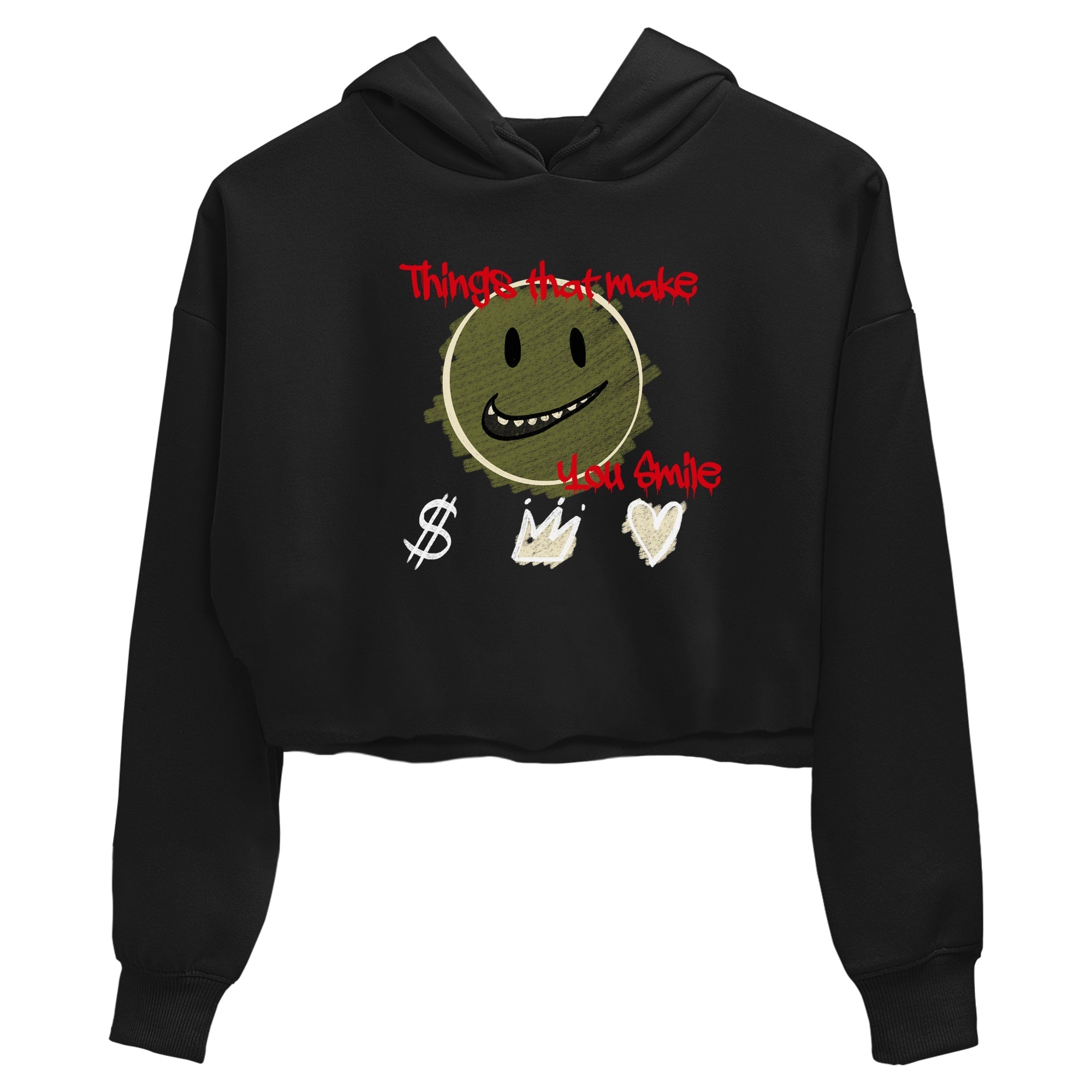 Things That Make You Smile snkmatch Women's Top - Air Jordan 1 Travis Scott Medium Olive