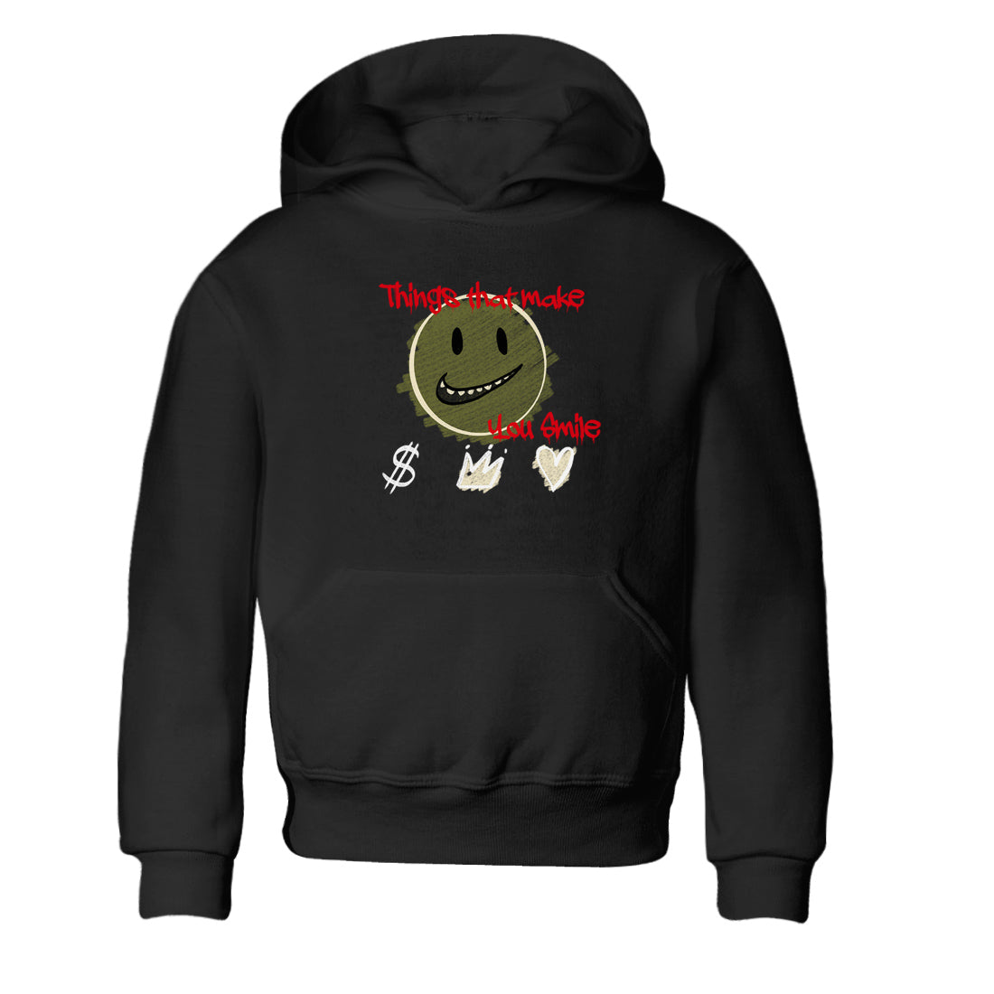 Things That Make You Smile snkmatch Tees Kids - Air Jordan 1 Travis Scott Medium Olive