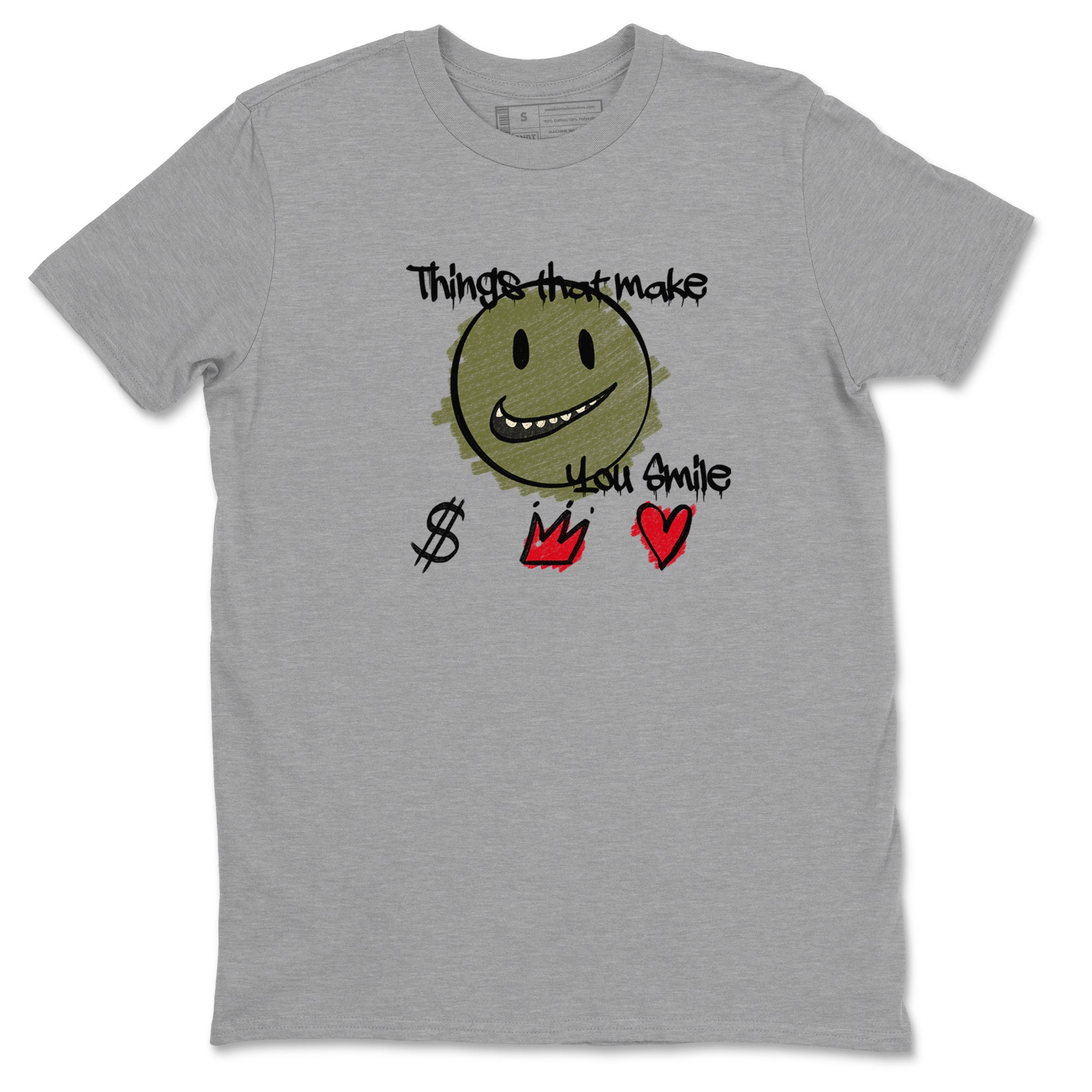 Things That Make You Smile snkmatch Tees - Air Jordan 1 Travis Scott Medium Olive