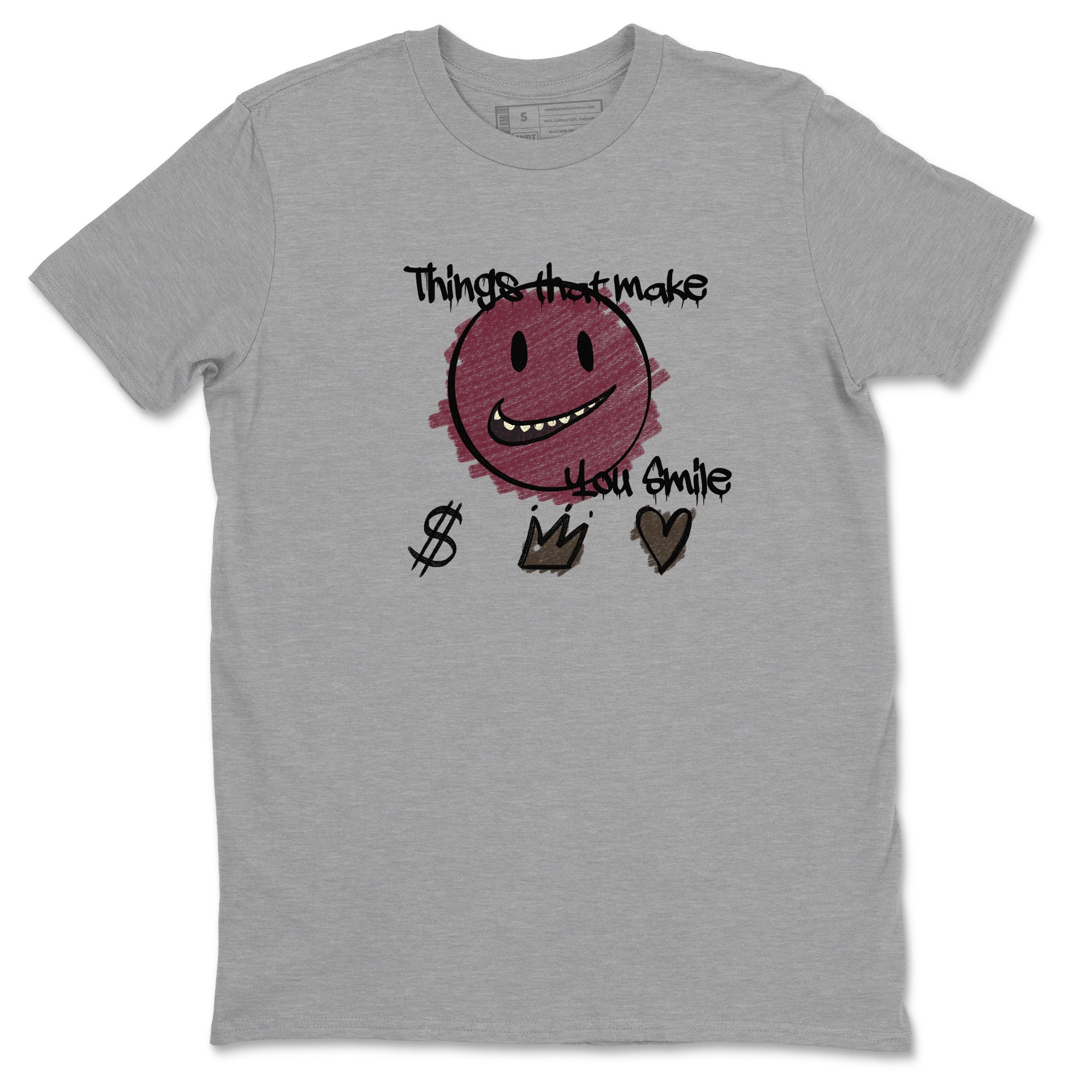 Things That Make You Smile snkmatch Tees - Air Jordan 3 A Ma Maniere x Burgundy Crush