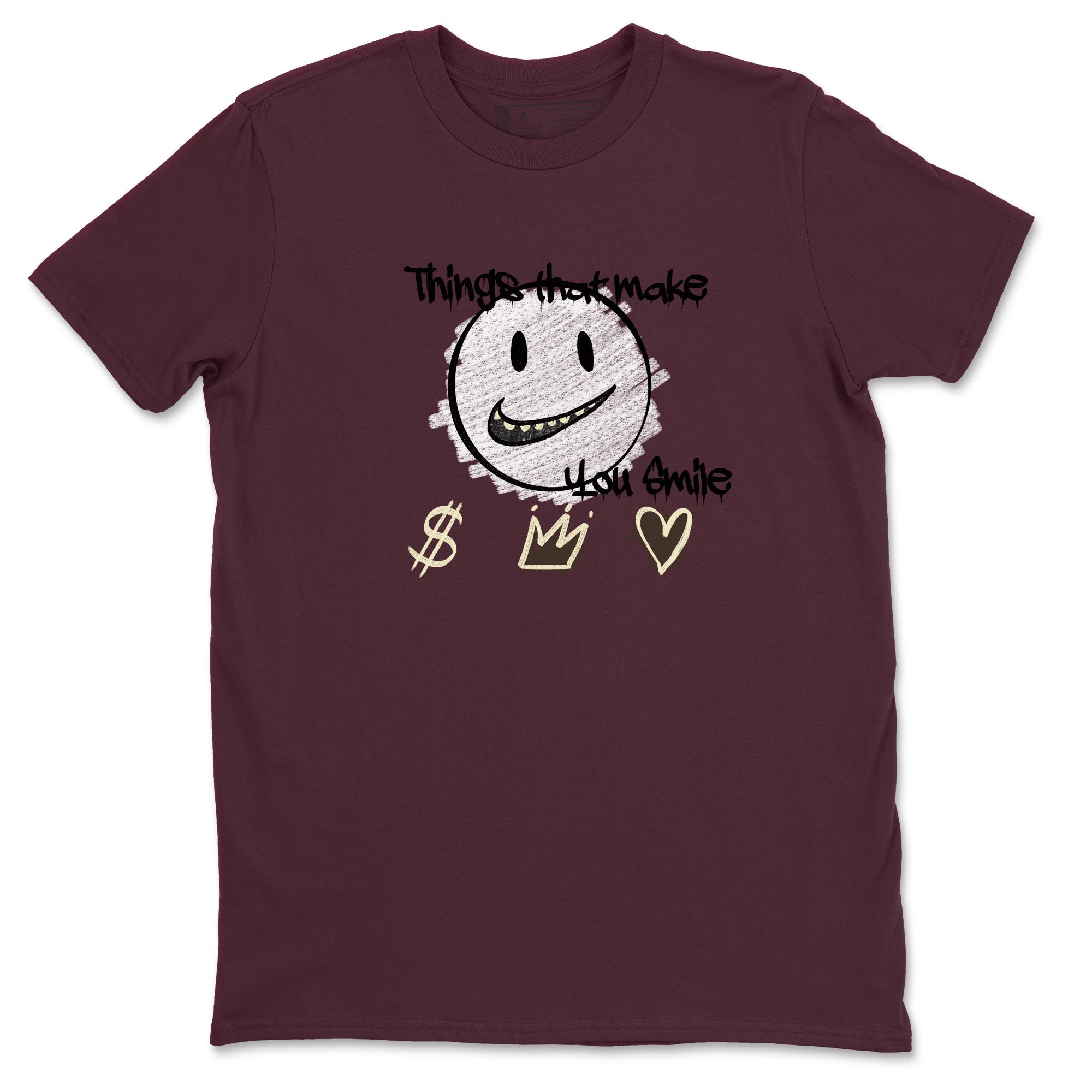 Things That Make You Smile snkmatch Tees - Air Jordan 3 A Ma Maniere x Burgundy Crush