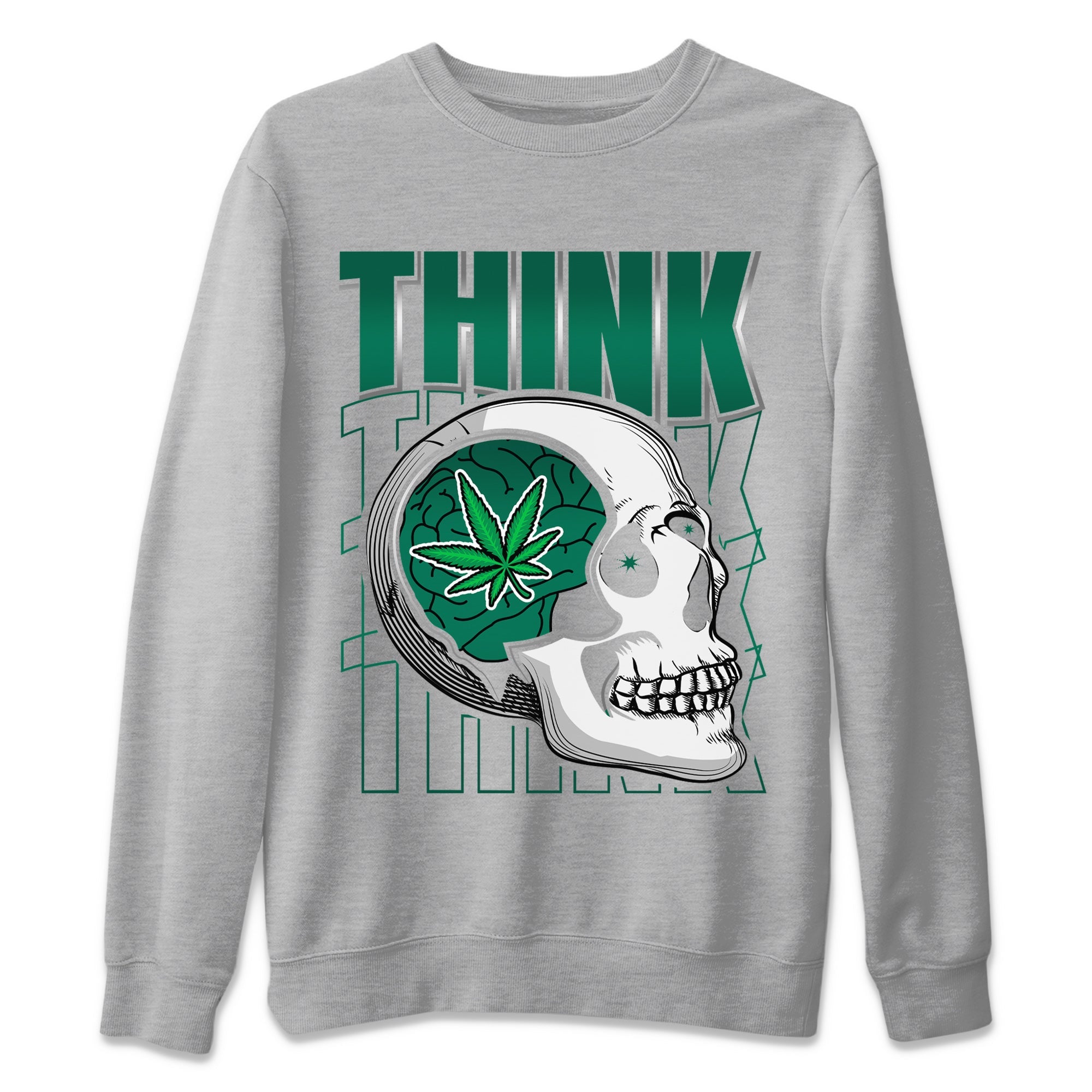 Think Skeleton Unisex Tops - Air Jordan 1 Gorge Green